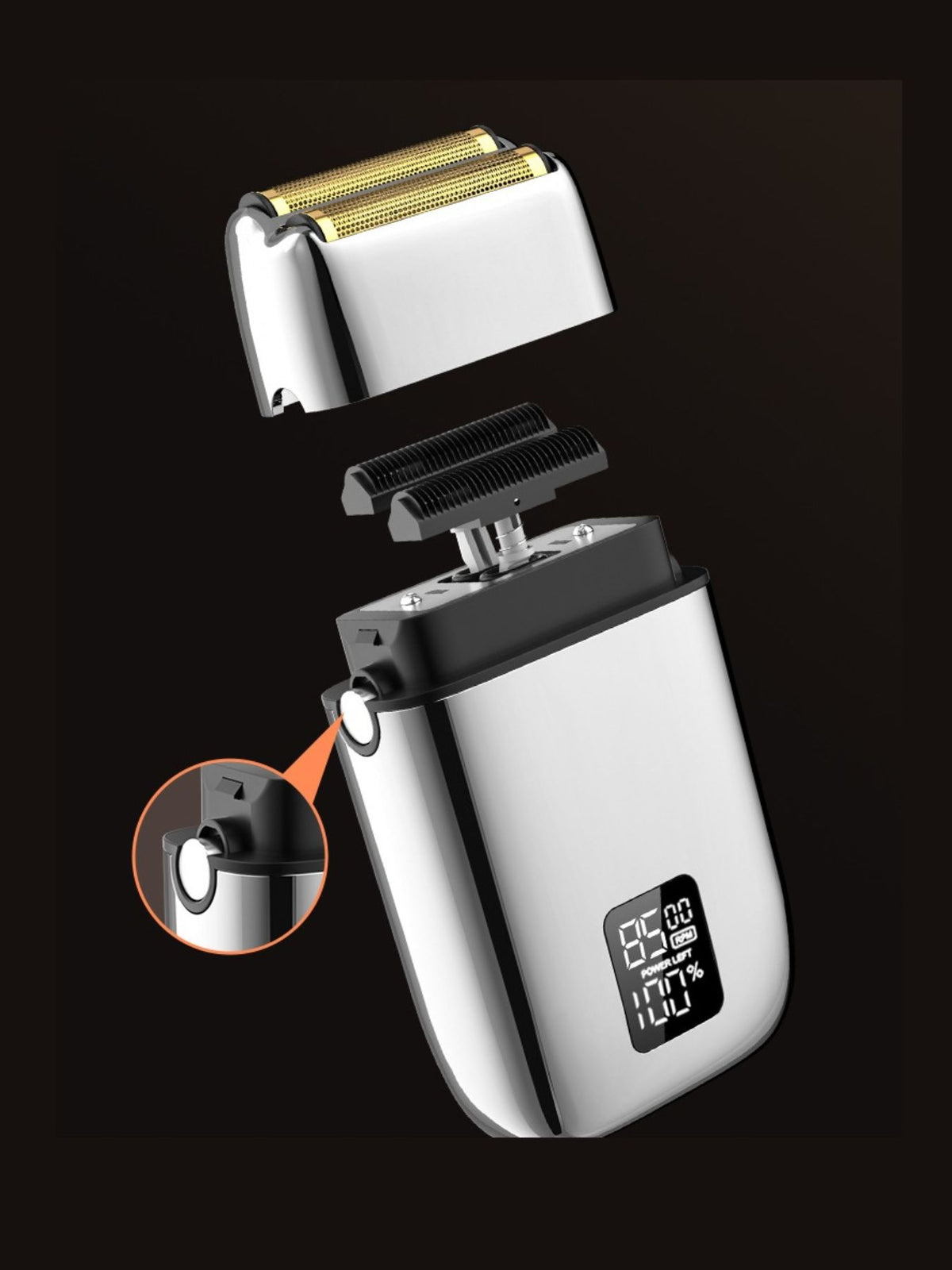 Rechargeable Electric Foil Shaver with Digital Display - Lilixa.store