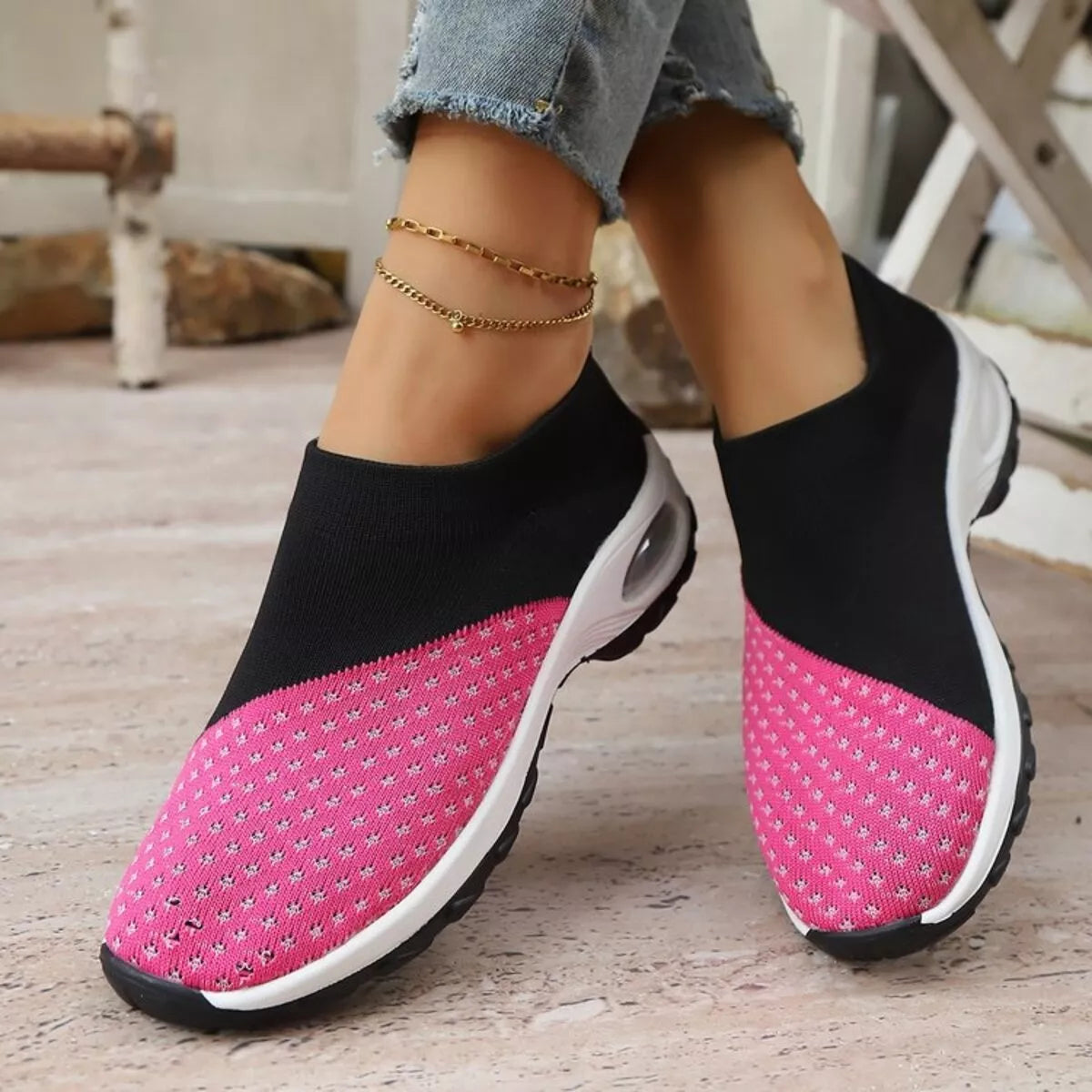 Color Block Mesh Athletic - Lilixa.store