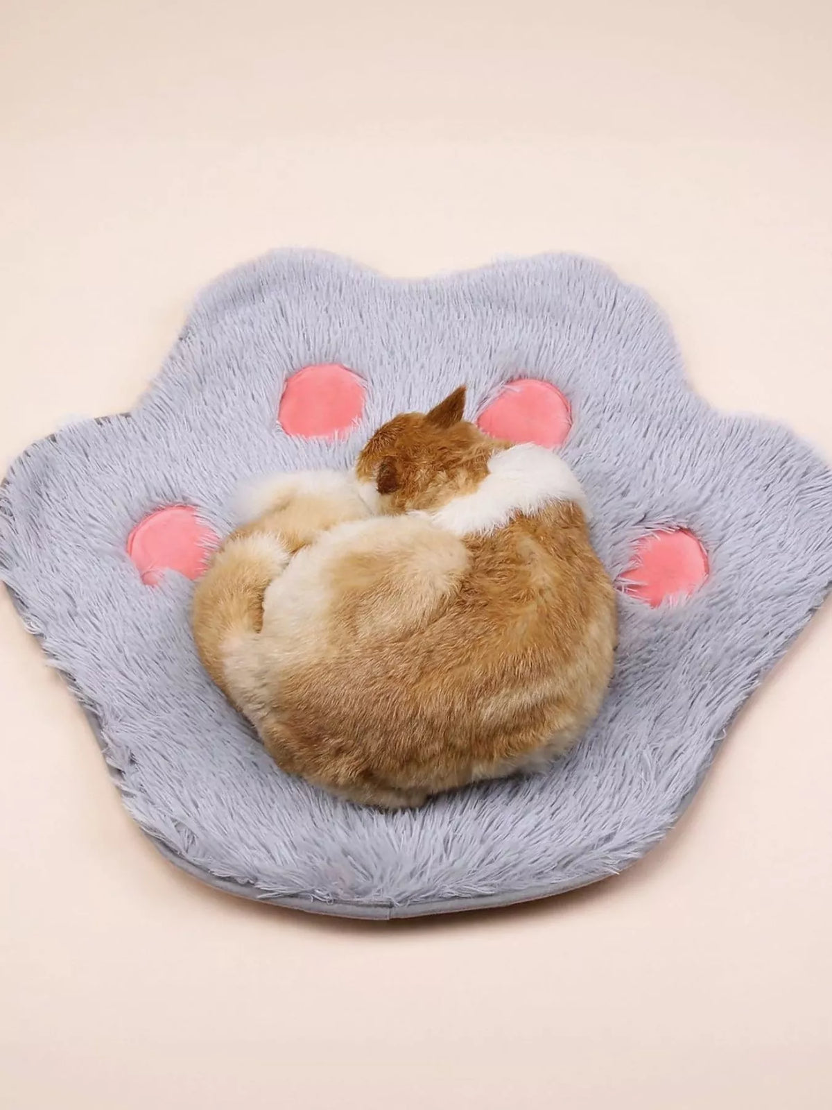 Cute Paw Shape Plush Pet Mat - Lilixa.store