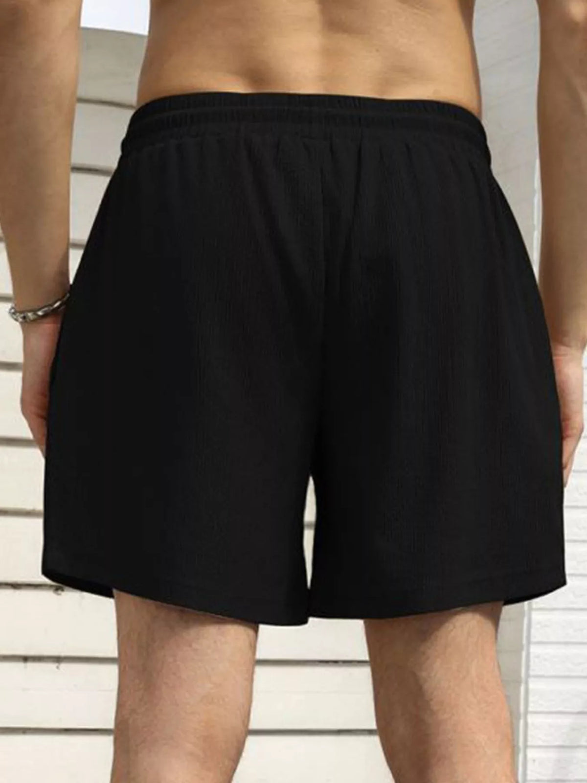 Men's Drawstring Shorts with Pockets, view 2