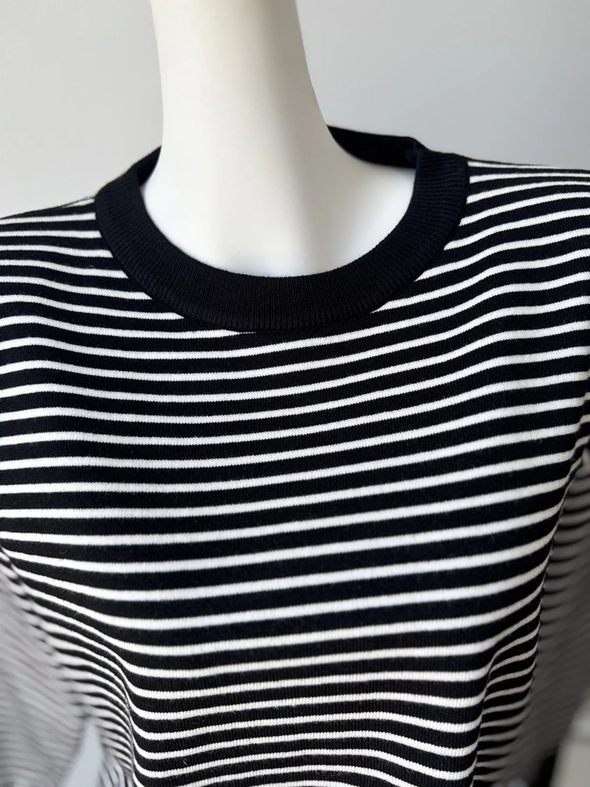 Striped Round Neck Knit Top, view 11
