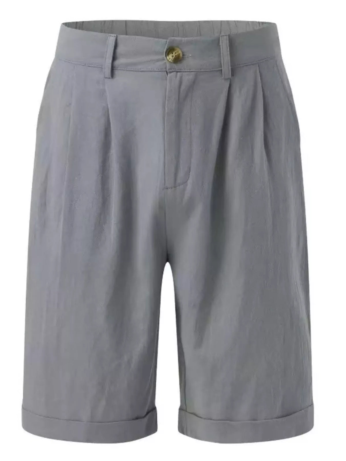 Men's Full Size Classic Pleated Shorts Plus Size