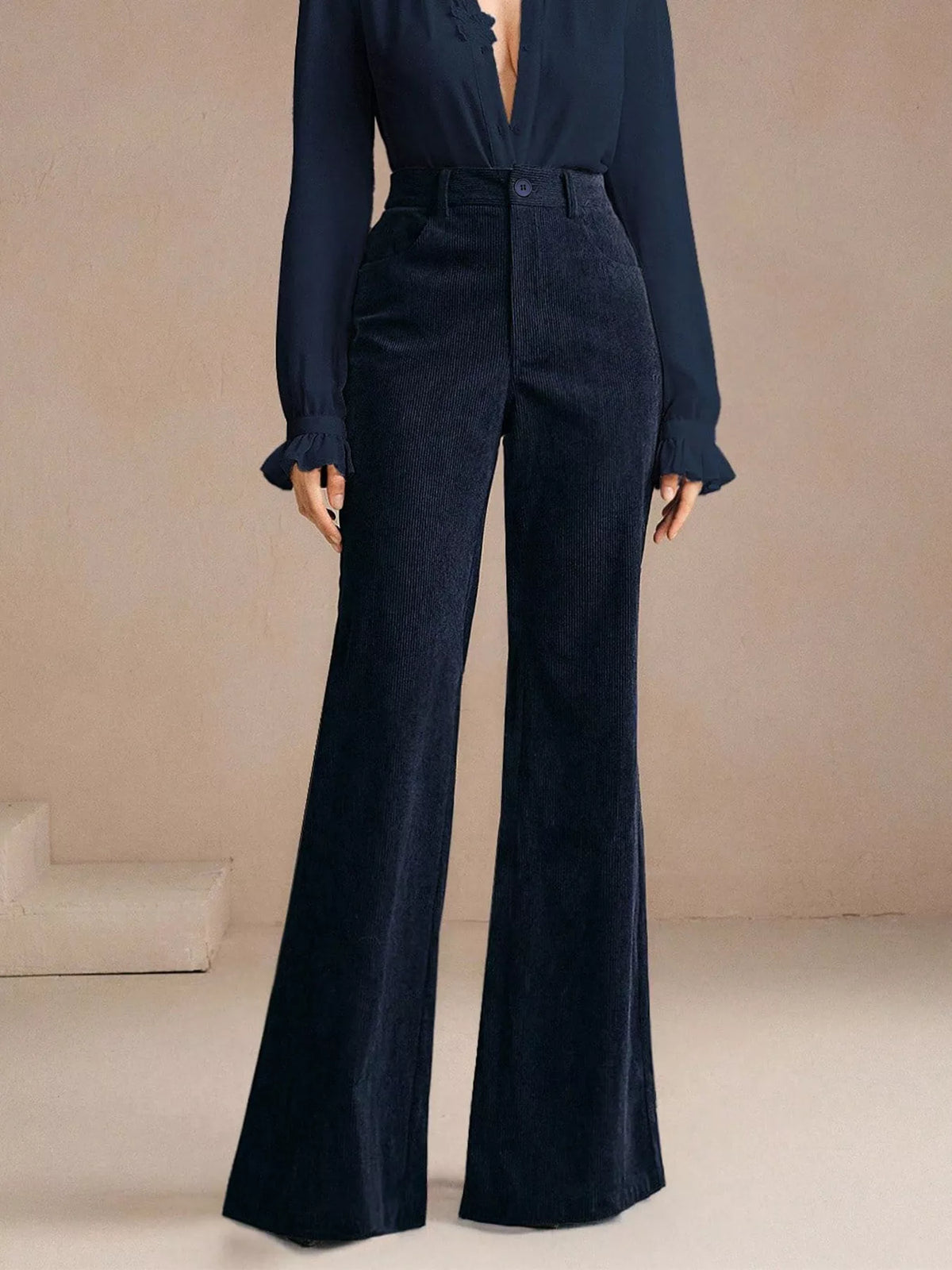 High-Waisted Flare Pants - Lilixa.store
