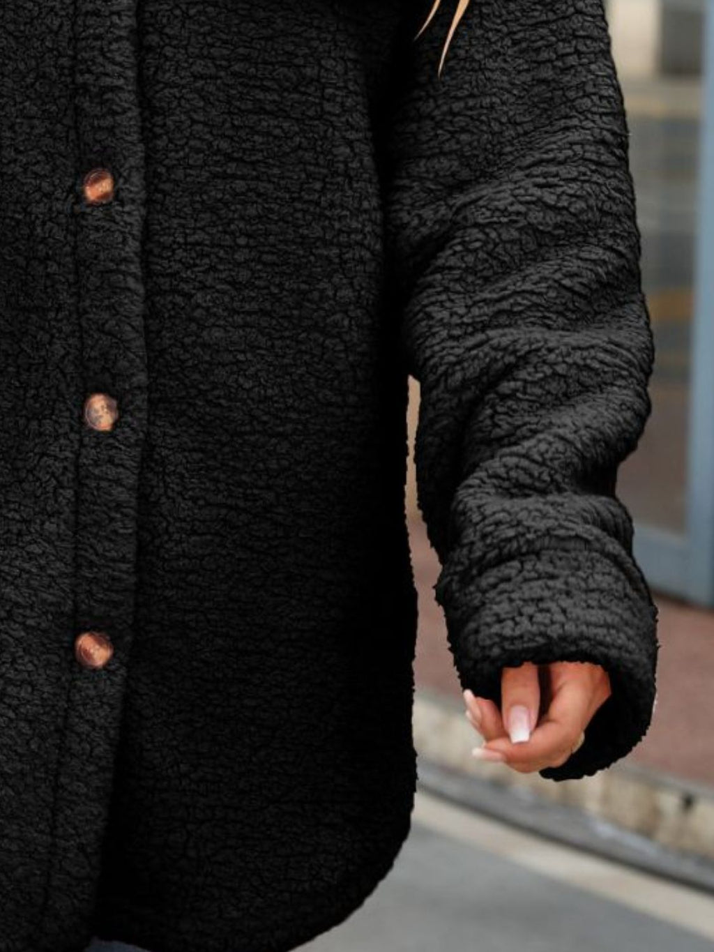 Button Down Collared Coat - Lilixa.store