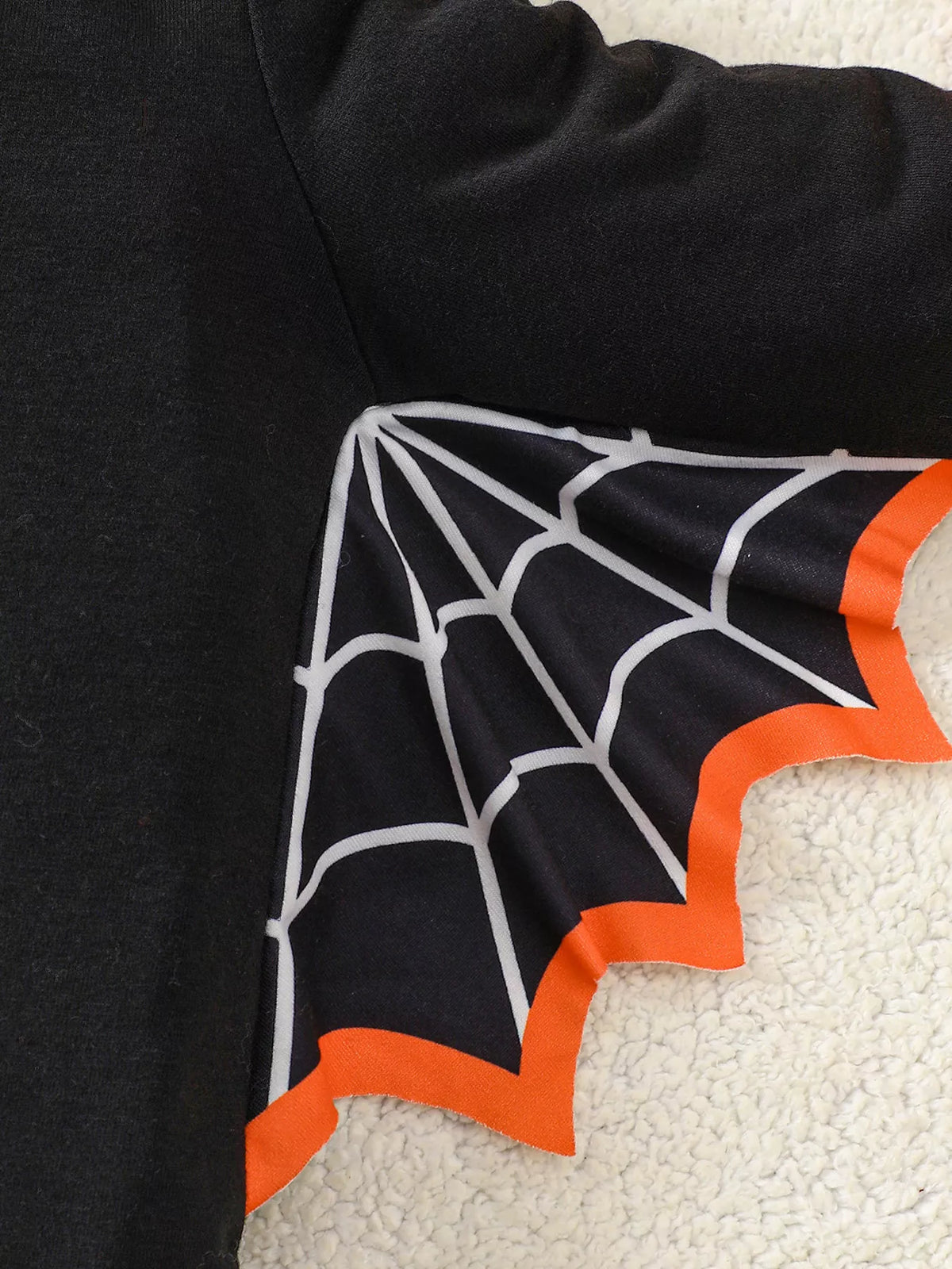 Children's Halloween 'Fab-Boo-Lous' Bat Wing Long Sleeve Top and Tulle Skirt Set - Lilixa.store