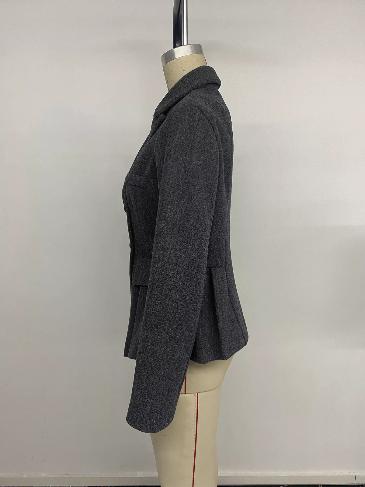Double-Breasted Peplum Blazer - Lilixa.store