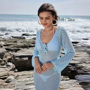 Ribbed Knit Long Sleeve Romper - Lilixa.store