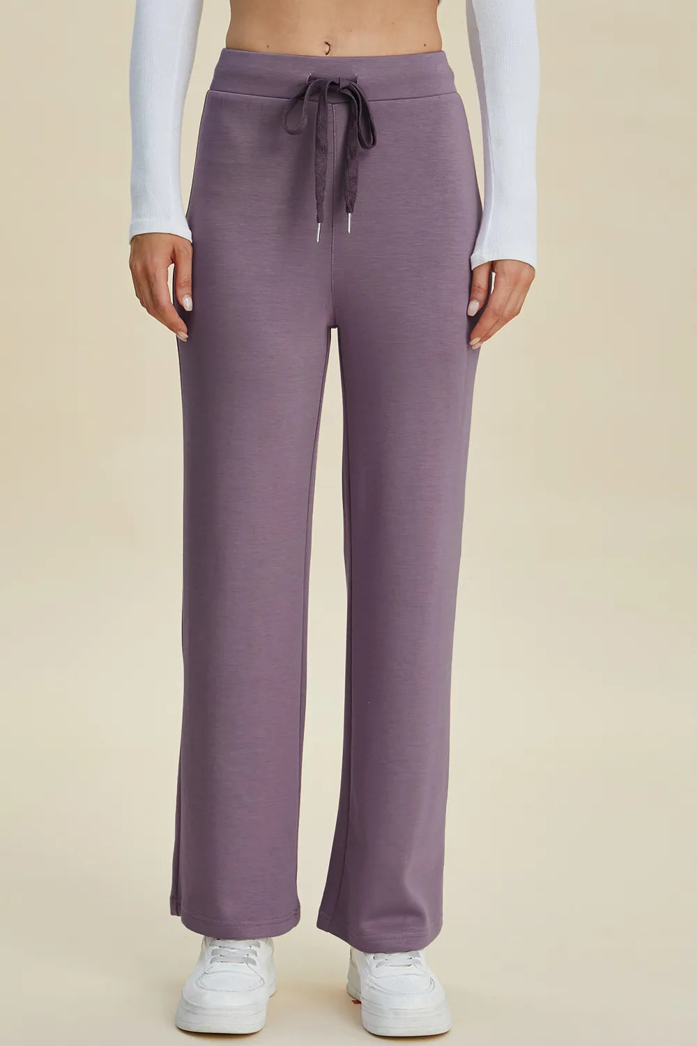 Basic Bae Full Size Air Scuba Drawstring Wide Leg Pants, view 3