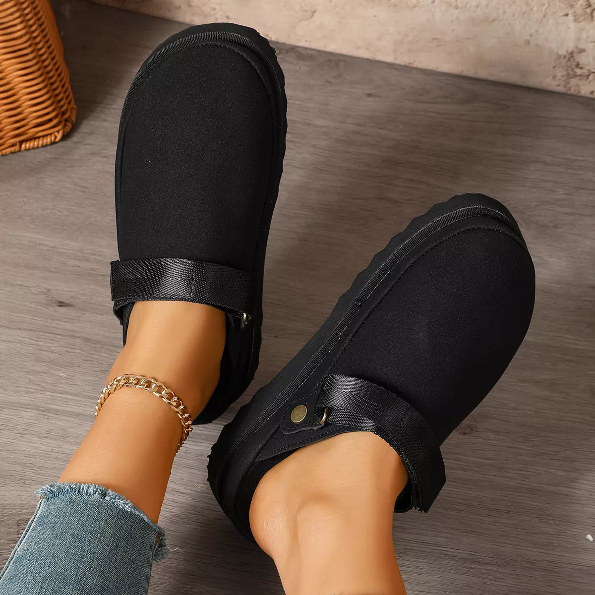 Round Toe Slip-Ons