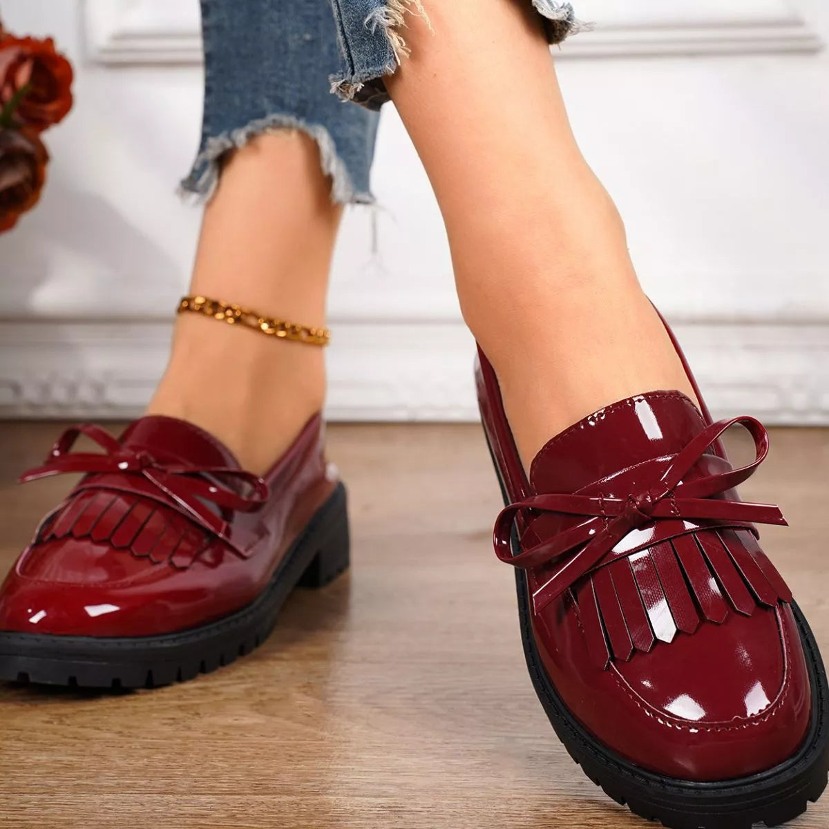 Round Toe Slip-Ons, view 5