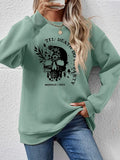 Graphic Round Neck Dropped Shoulder Sweatshirt - Lilixa.store