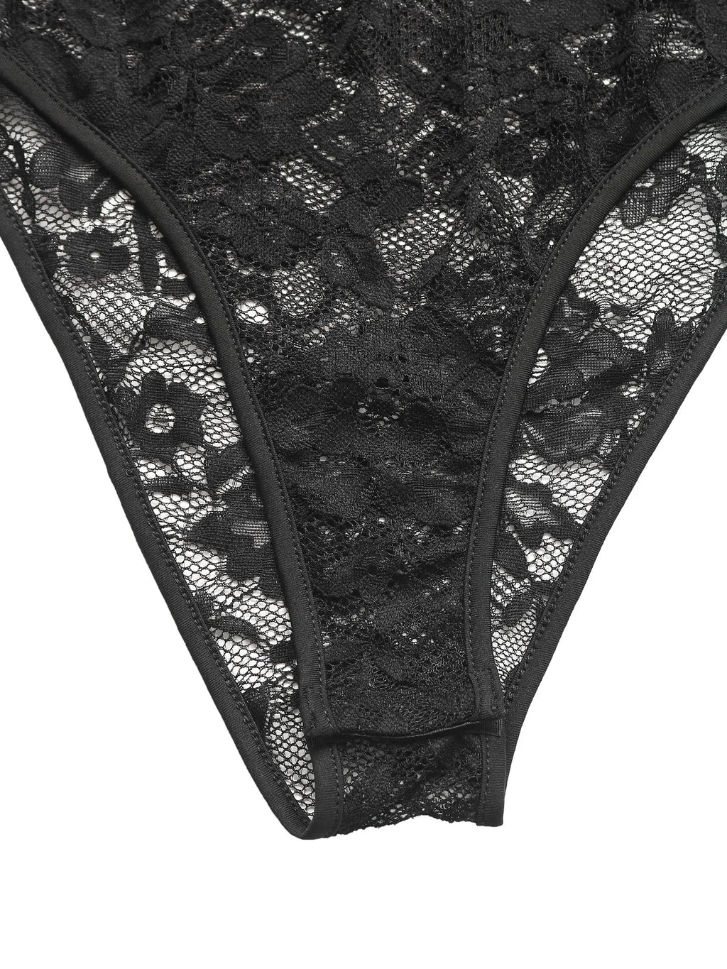 Lace Long Sleeve V-Neck Bodysuit - Lilixa.store