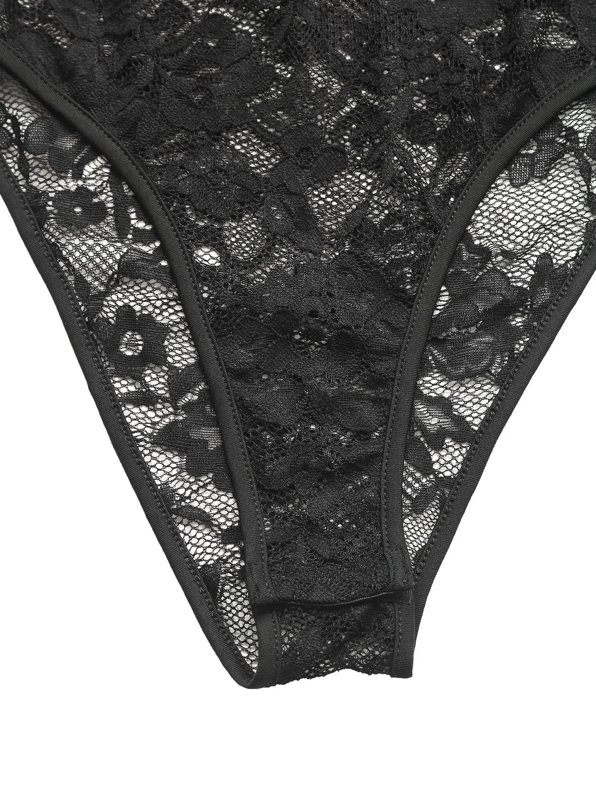 Lace Long Sleeve V-Neck Bodysuit - Lilixa.store