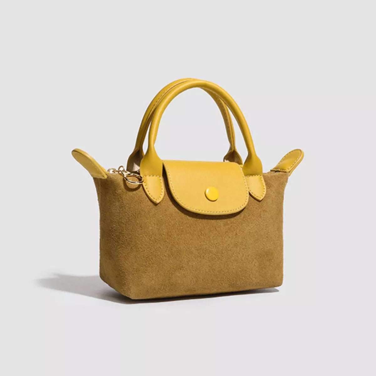 Stylish Two-Tone Suede Crossbody Bag, view 2