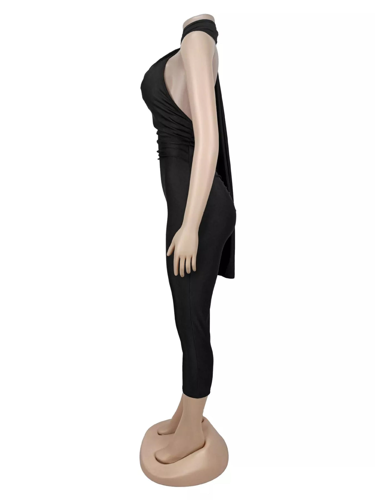 Halter Neck Sleeveless Bodycon Jumpsuit