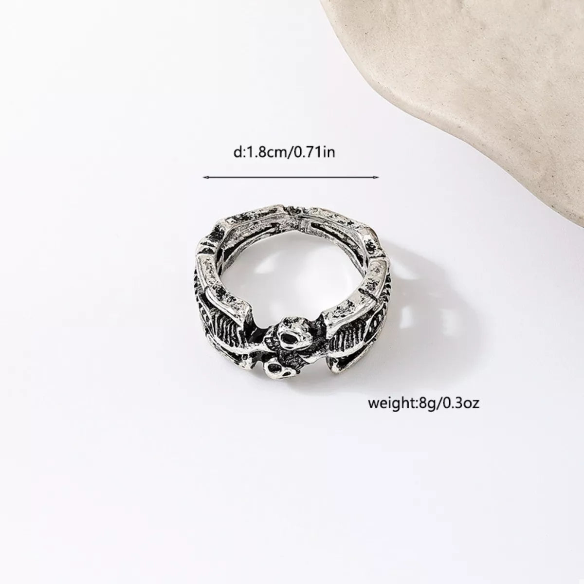Halloween Skull Alloy Ring - Lilixa.store