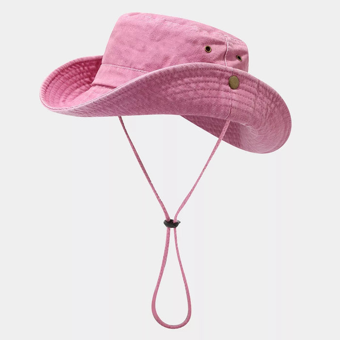 Wide-Brim Sun Protection Bucket Hat - Lilixa.store