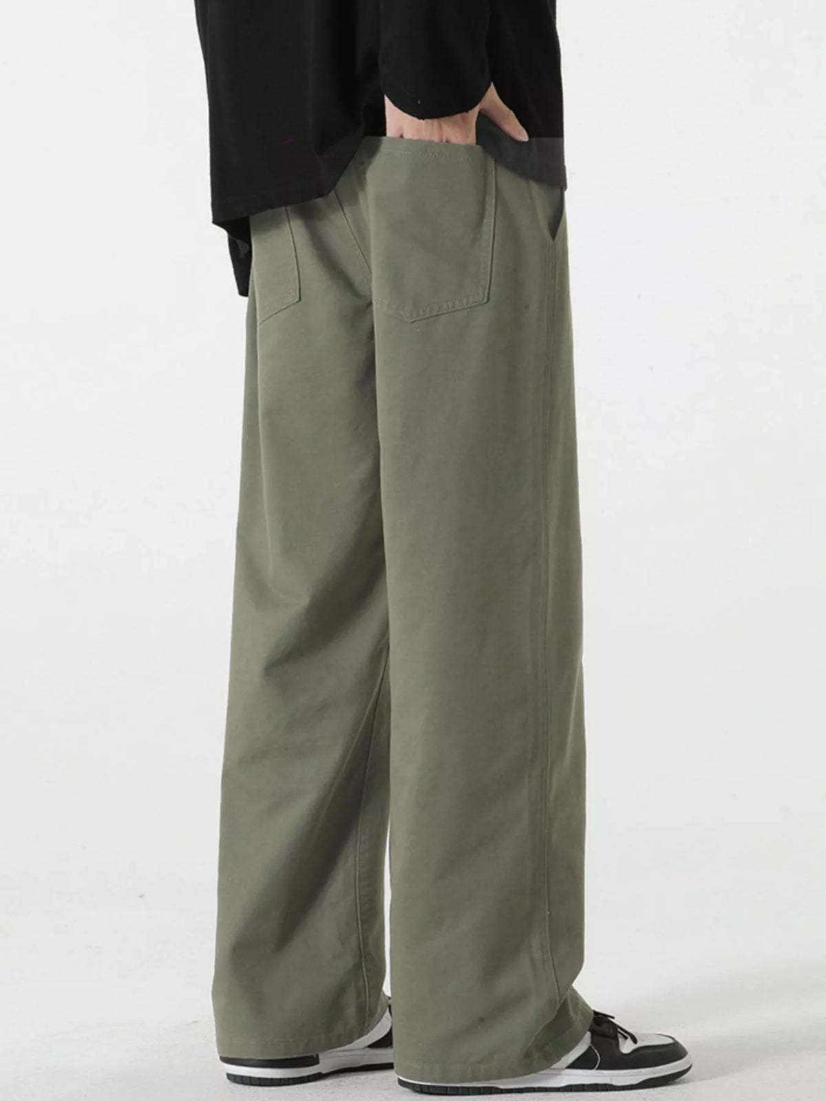 Men's Full Size Relaxed Fit Drawstring Pants Plus Size, view 6