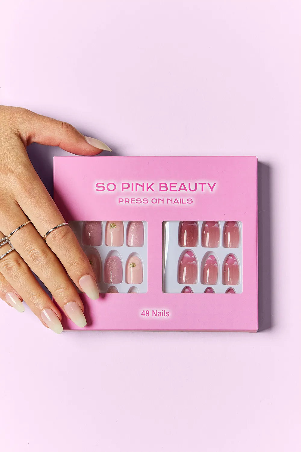 SO PINK BEAUTY Press On Nails 2 Packs - Lilixa.store