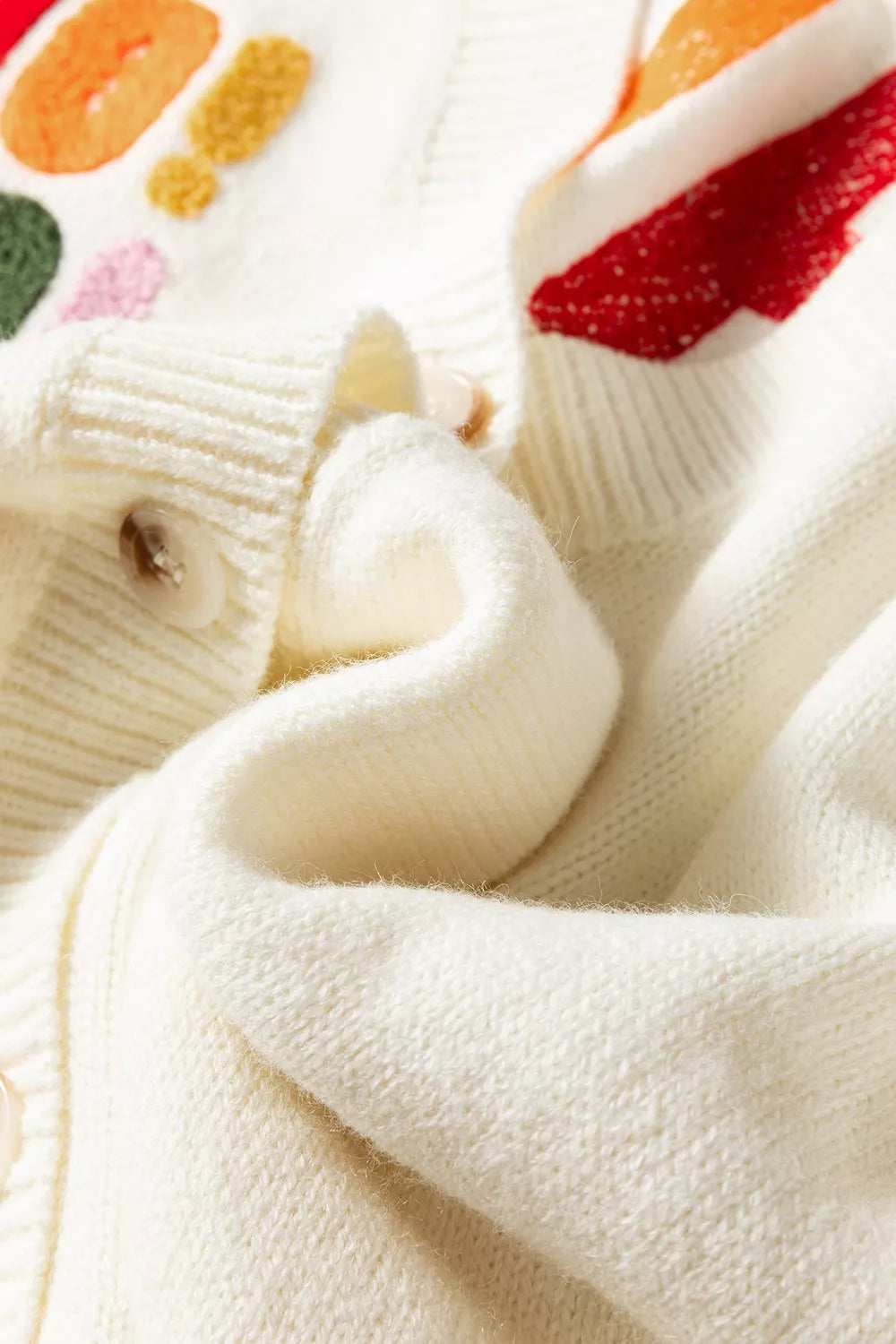 'HO HO HO' Button Up Knit Cardigan - Lilixa.store