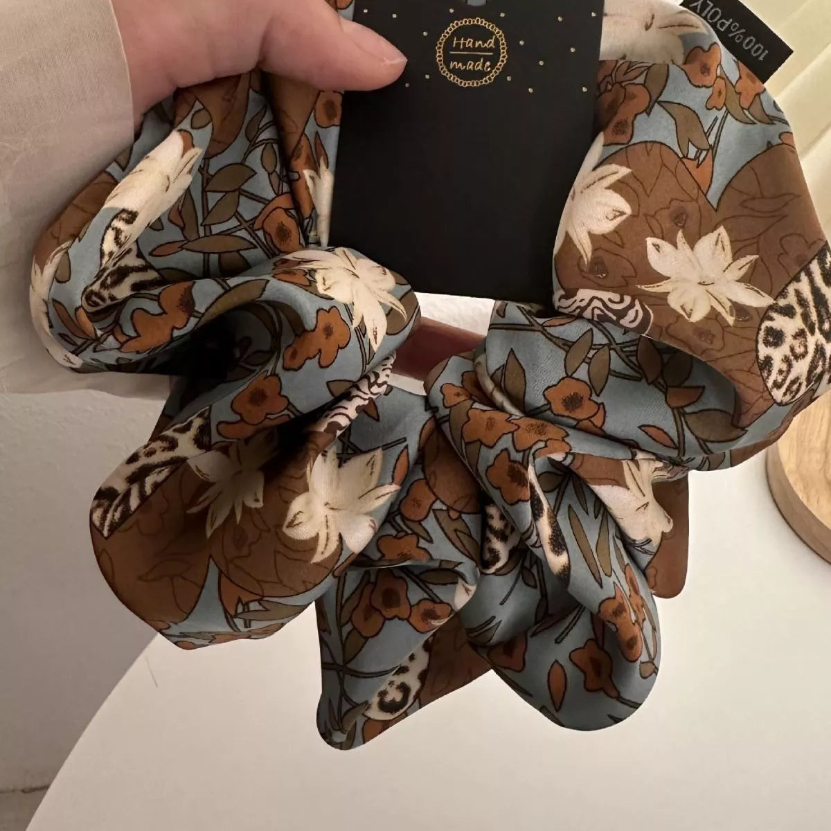 3-Piece Floral Print Hair Scrunchies Set - Lilixa.store