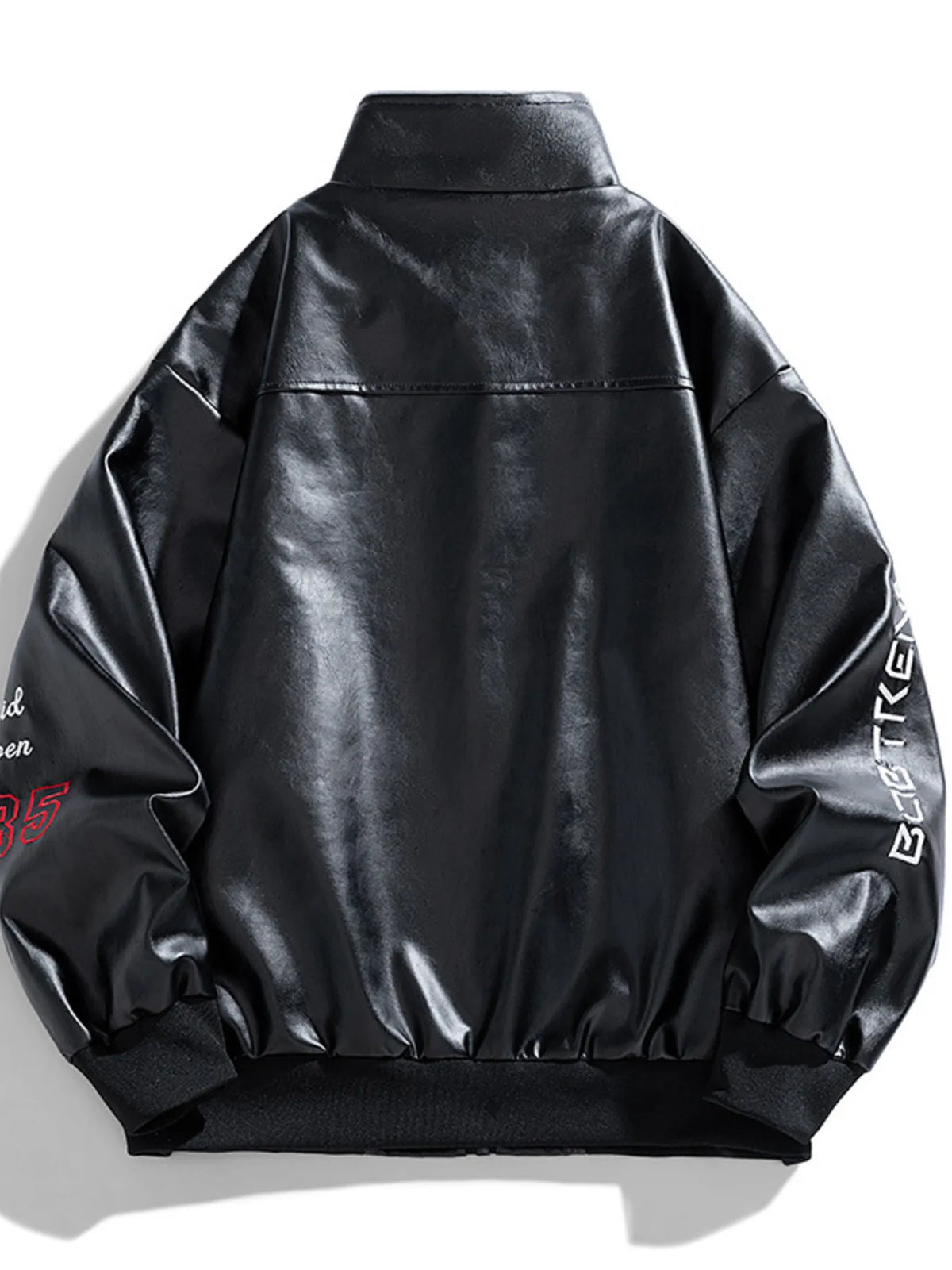 Men's Plus Size Racing-Inspired Zip Up Jacket - Lilixa.store