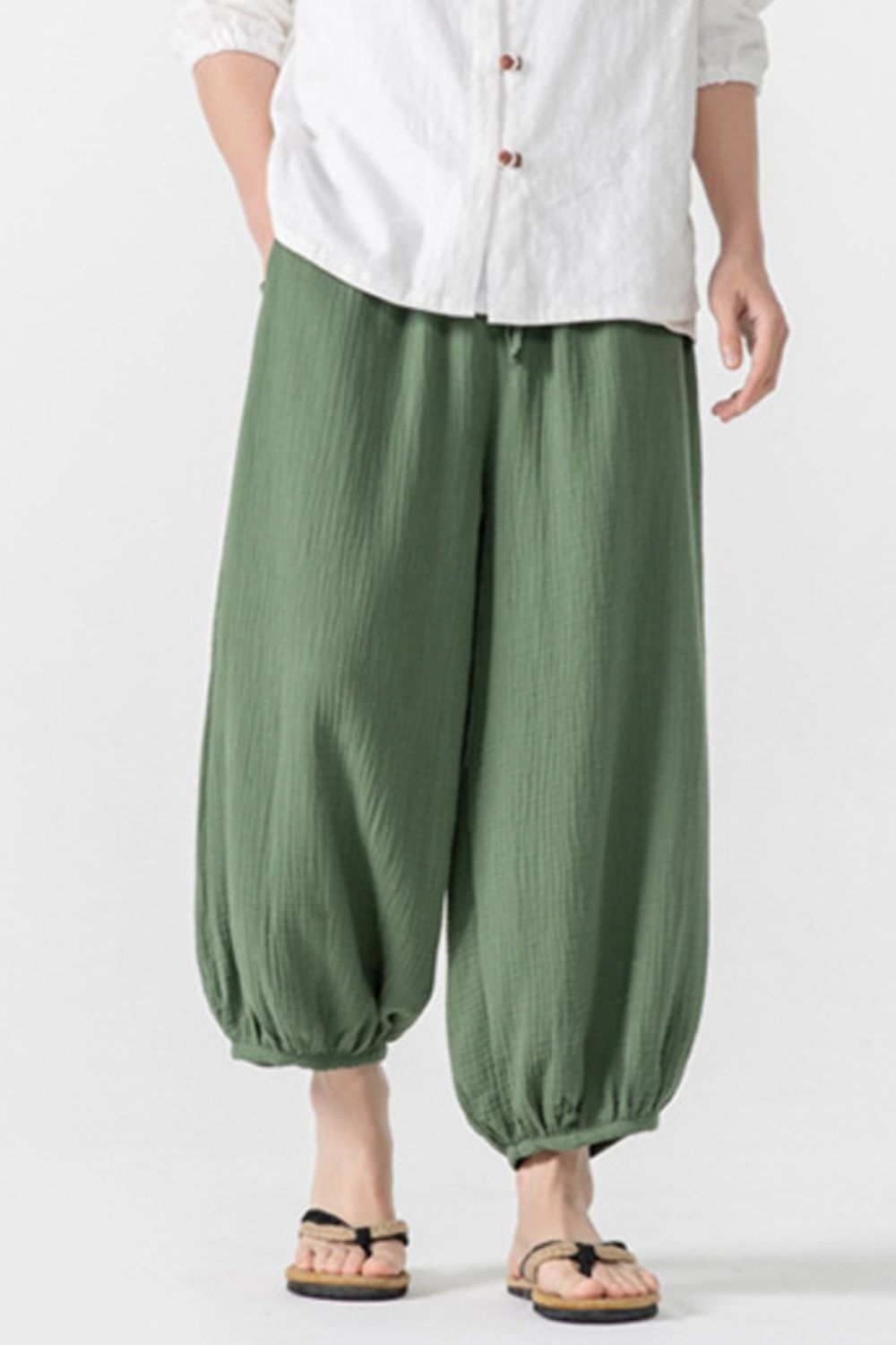 Men's Plus Size Loose Fit Harem Pants, view 6