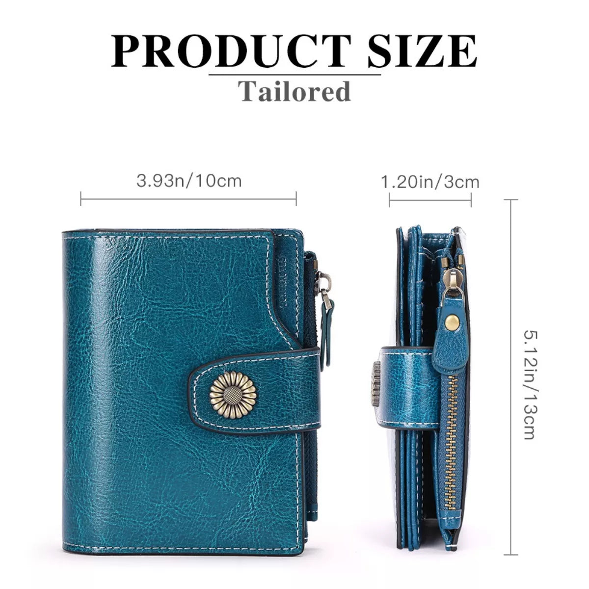 Vintage Style Leather Bifold Wallet - Lilixa.store