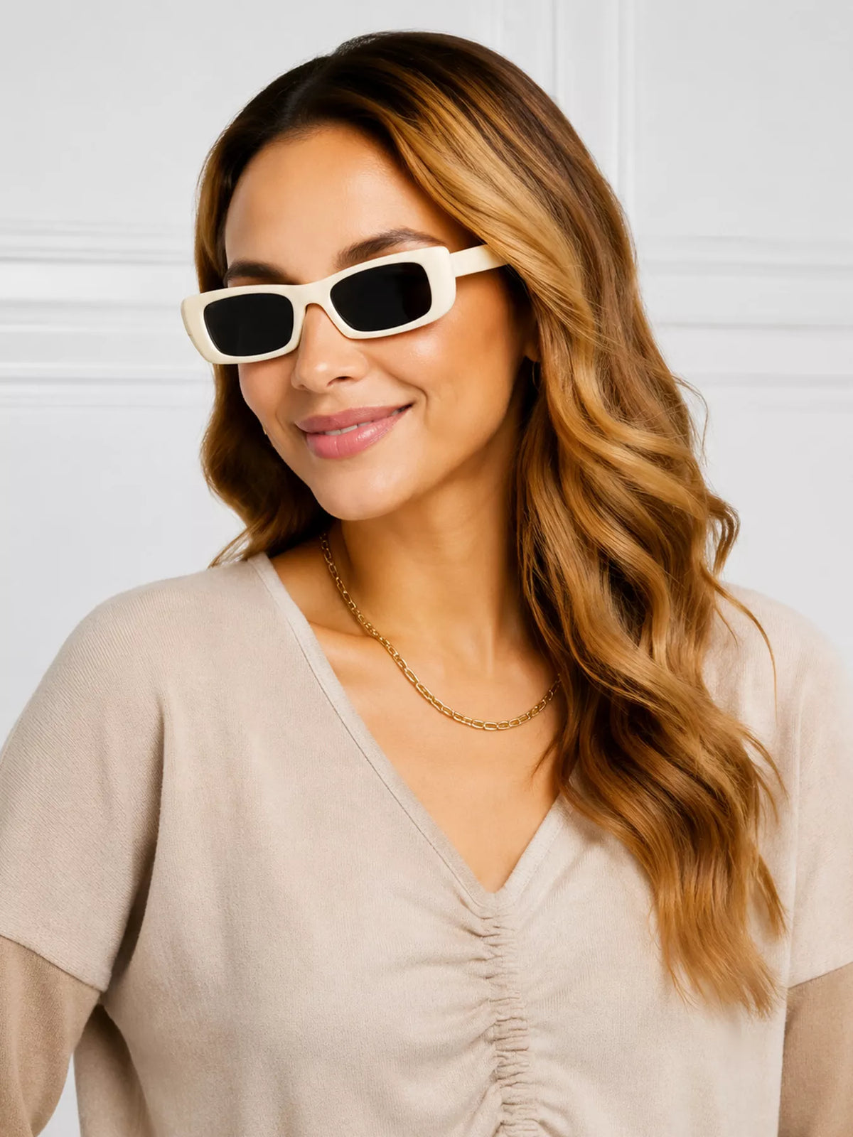 Chic Rectangular Tinted Lens Sunglasses - Lilixa.store