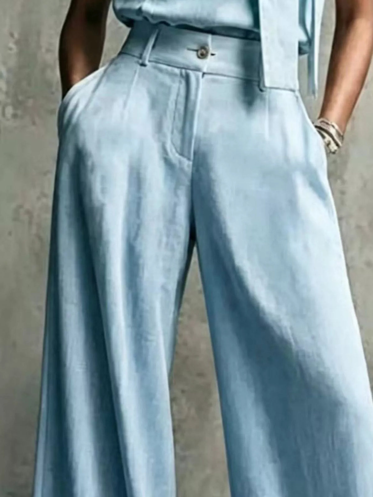 High-Waisted Wide-Leg Pants