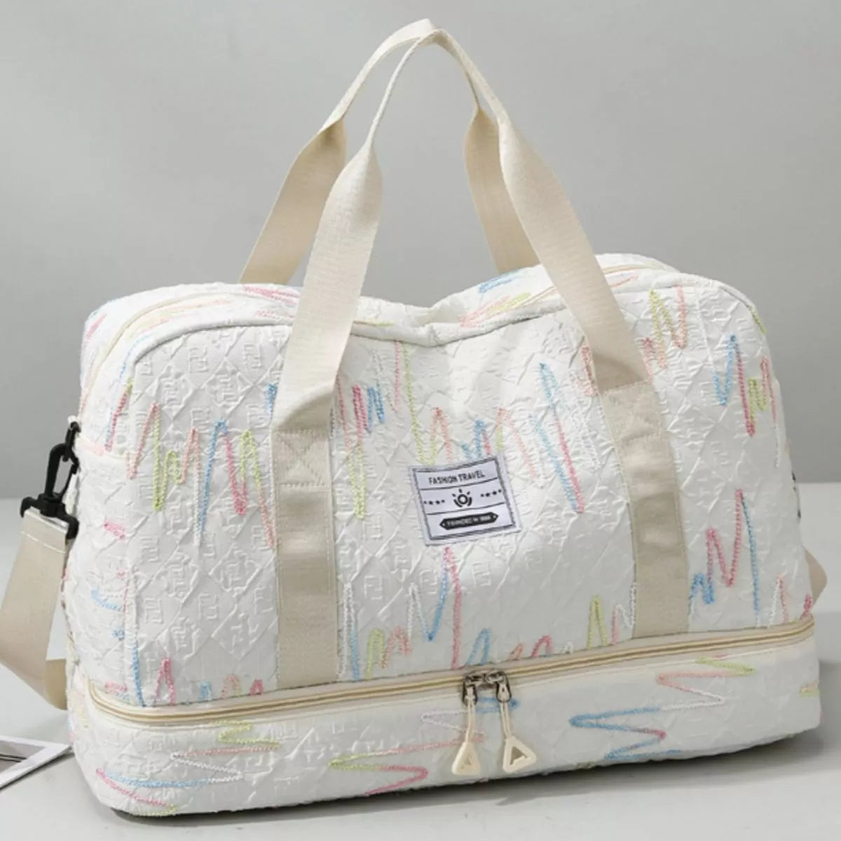 Textured Duffel Bag - Lilixa.store
