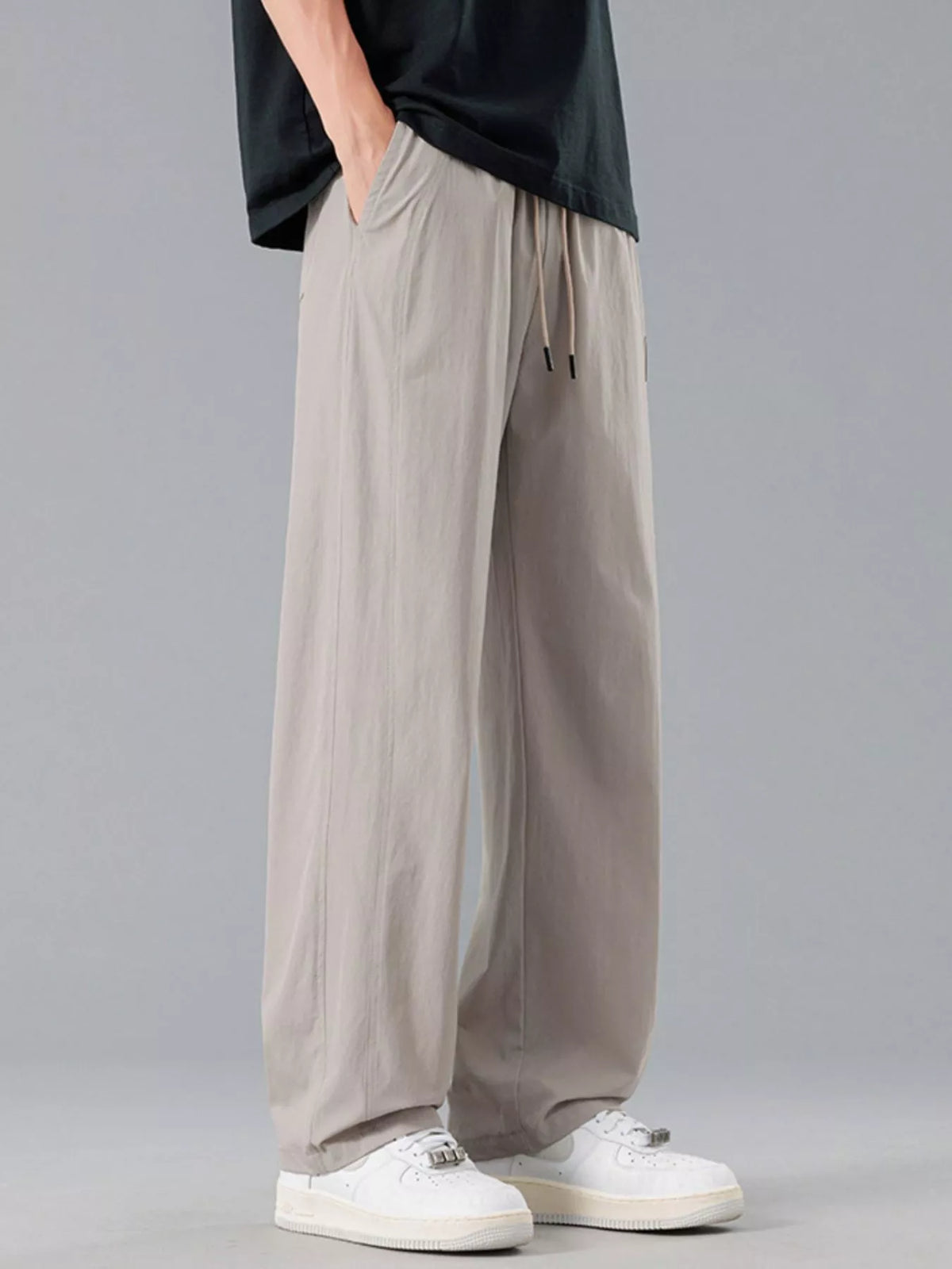 Men's Plus Size Loose Fit Drawstring Casual Pants - Lilixa.store