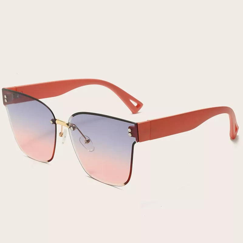 Tinted Lenses Rimless Sunglasses - Lilixa.store