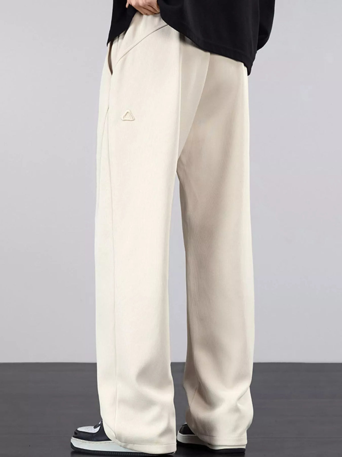 Men's Plus Size Casual Drawstring Wide Leg Pants, view 6