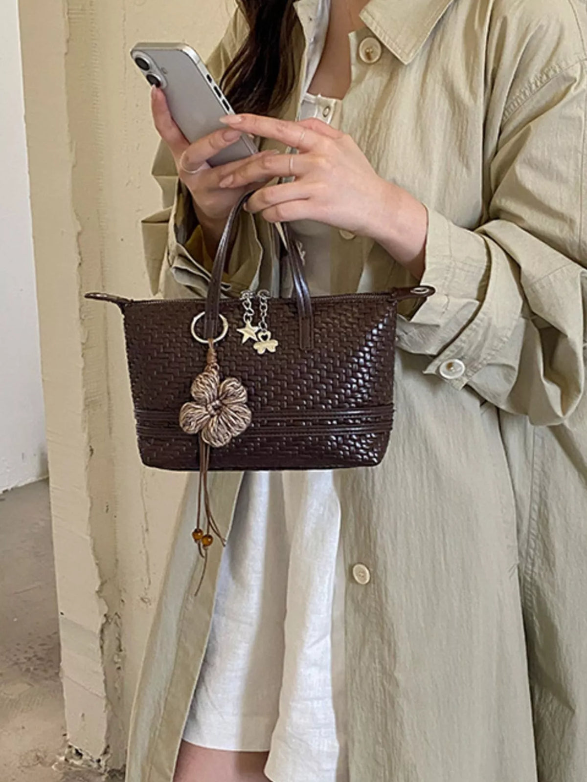 Woven Texture Crossbody Bag, view 7