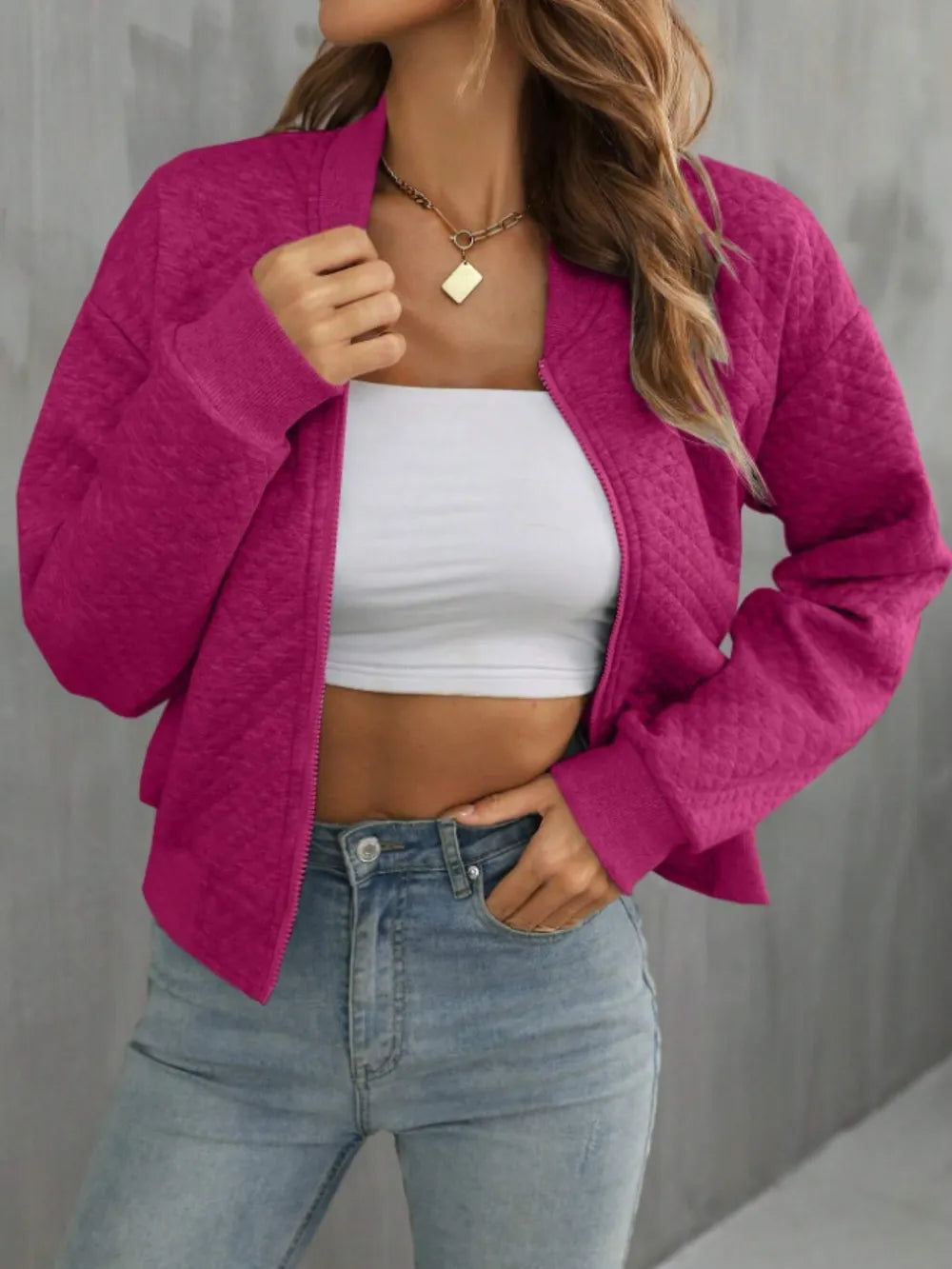 Zip Up Long Sleeve Jacket, view 15
