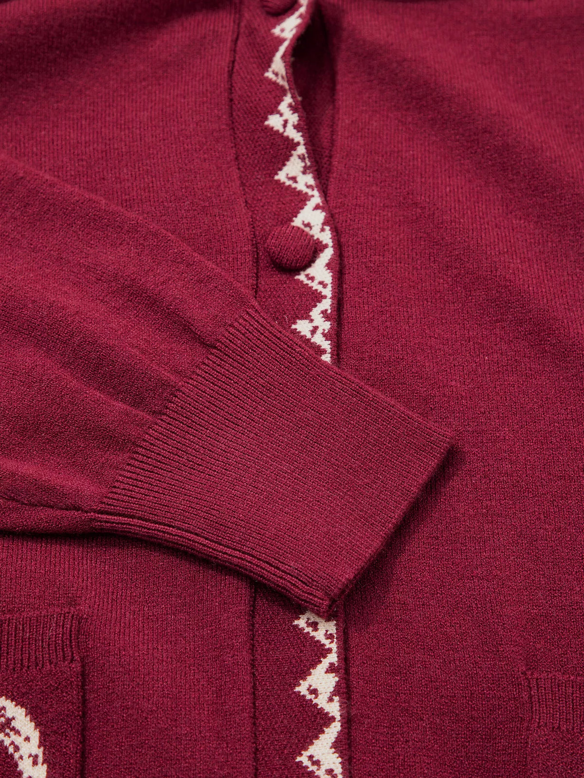 Bow Pocket Collar Long Sleeve Knit Cardigan - Lilixa.store