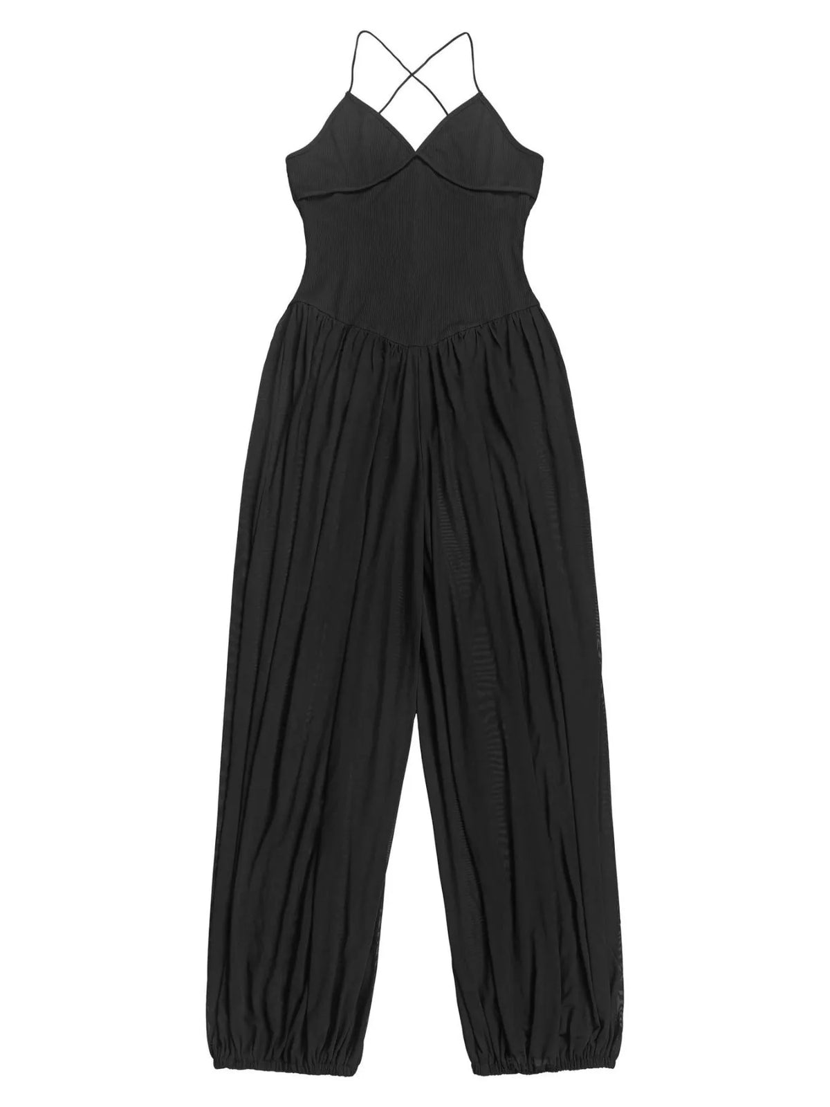 Spaghetti Strap Wide-Leg Jumpsuit - Lilixa.store