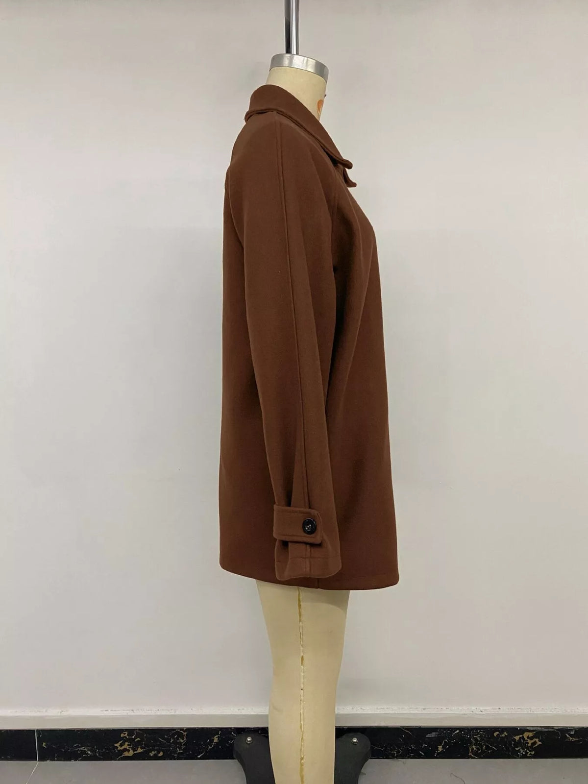 Single-Breasted Raglan Sleeve Outerwear