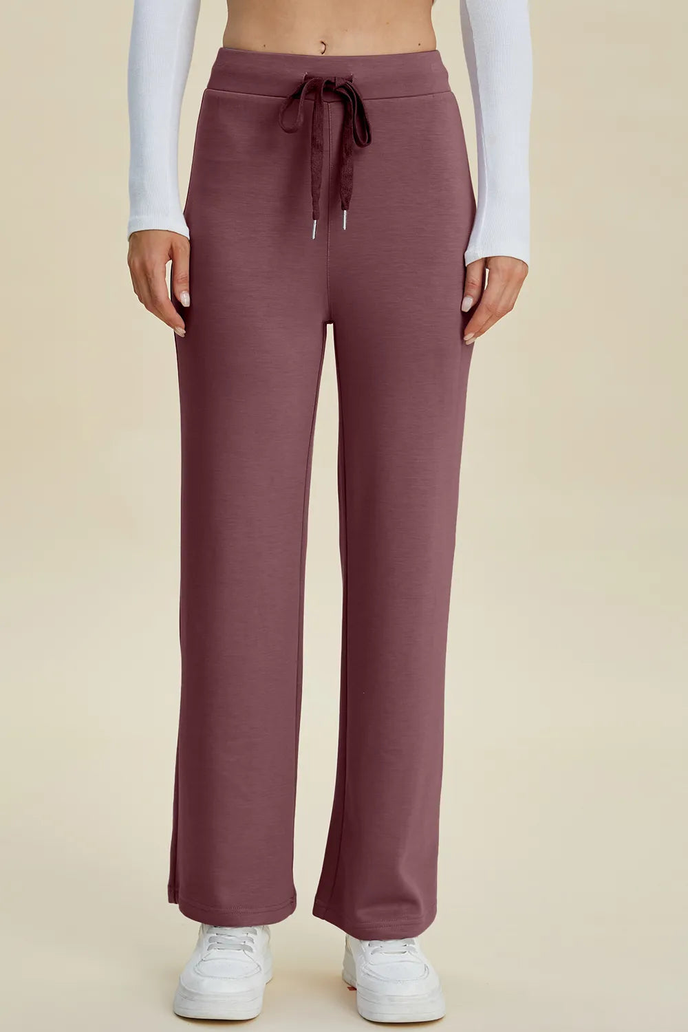 Basic Bae Full Size Air Scuba Drawstring Wide Leg Pants, view 8