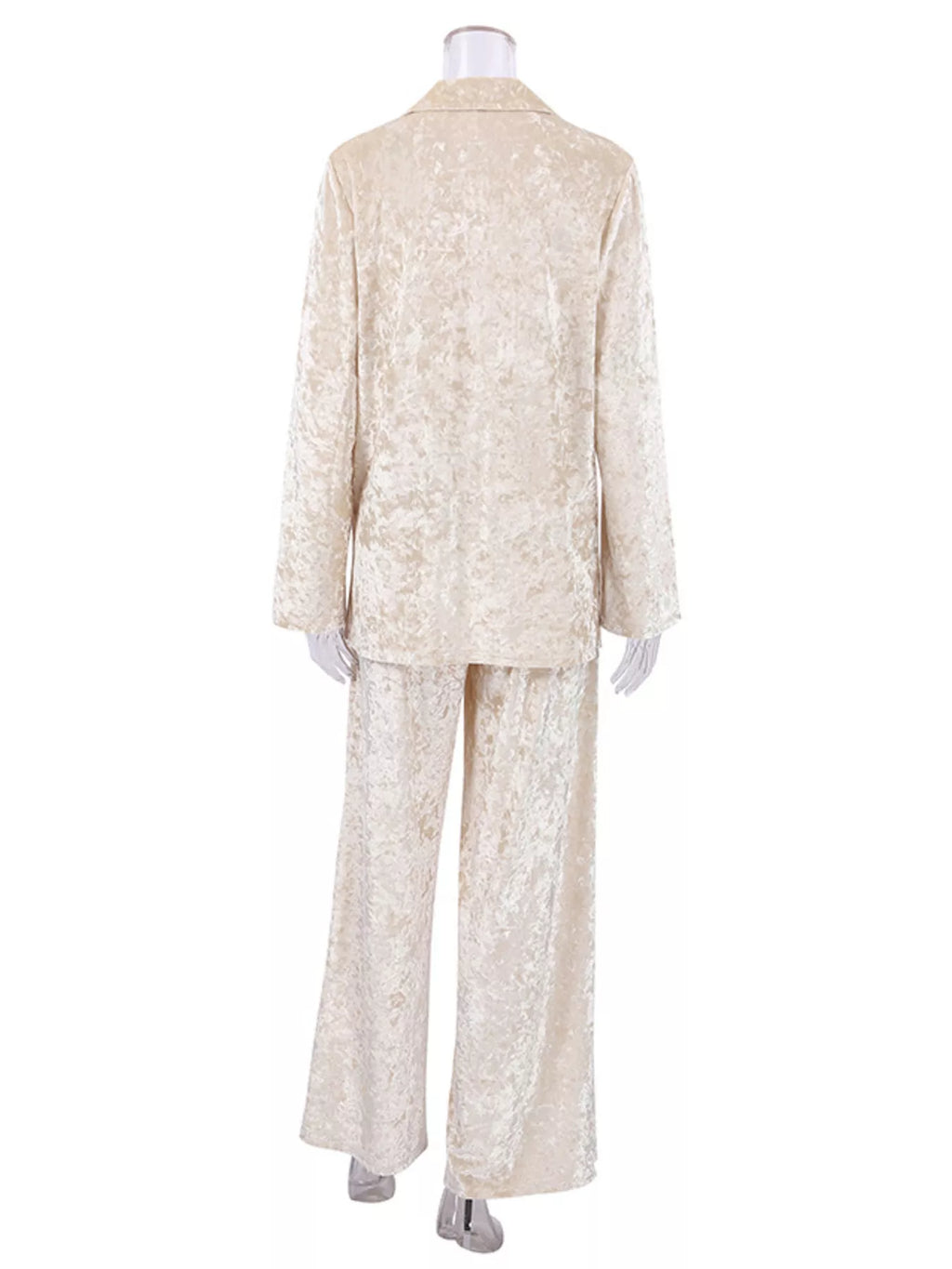 Velvet Long Sleeve Top and Pants Lounge Set - Lilixa.store