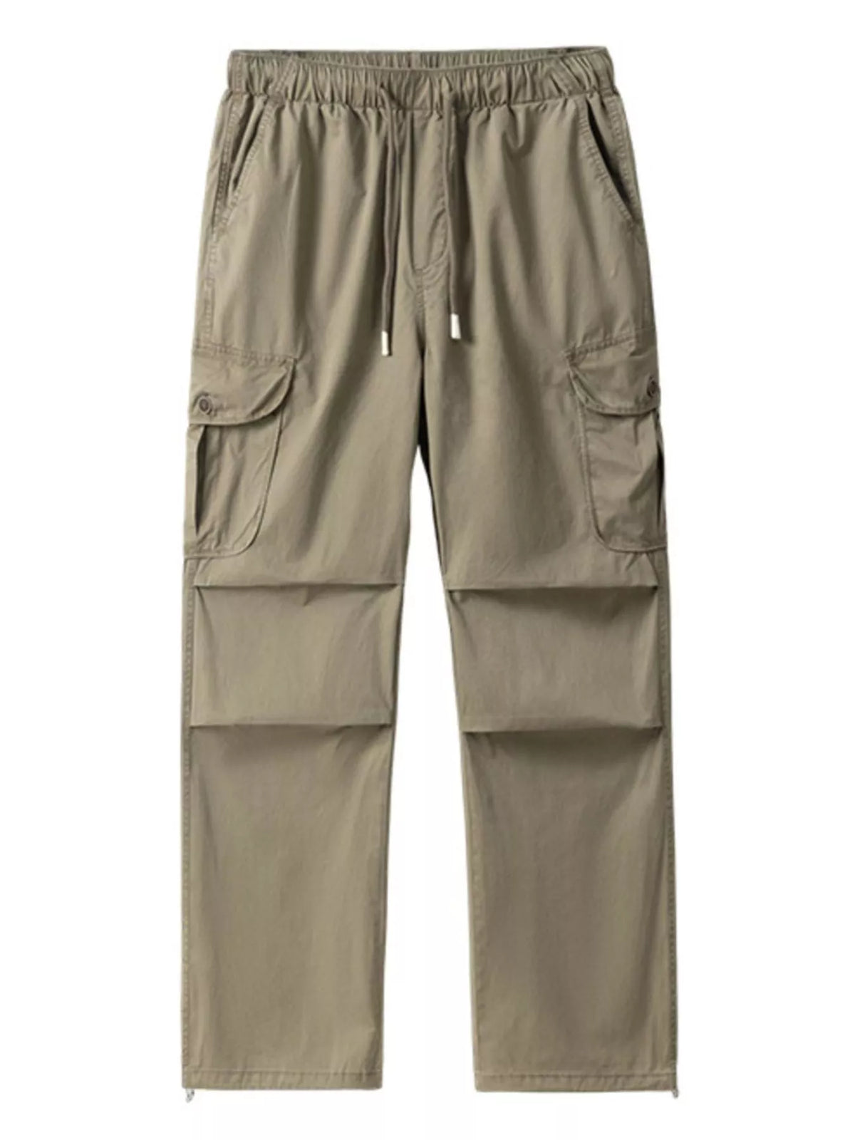 Men's Plus Size Drawstring Wide Leg Cargo Pants, view 10