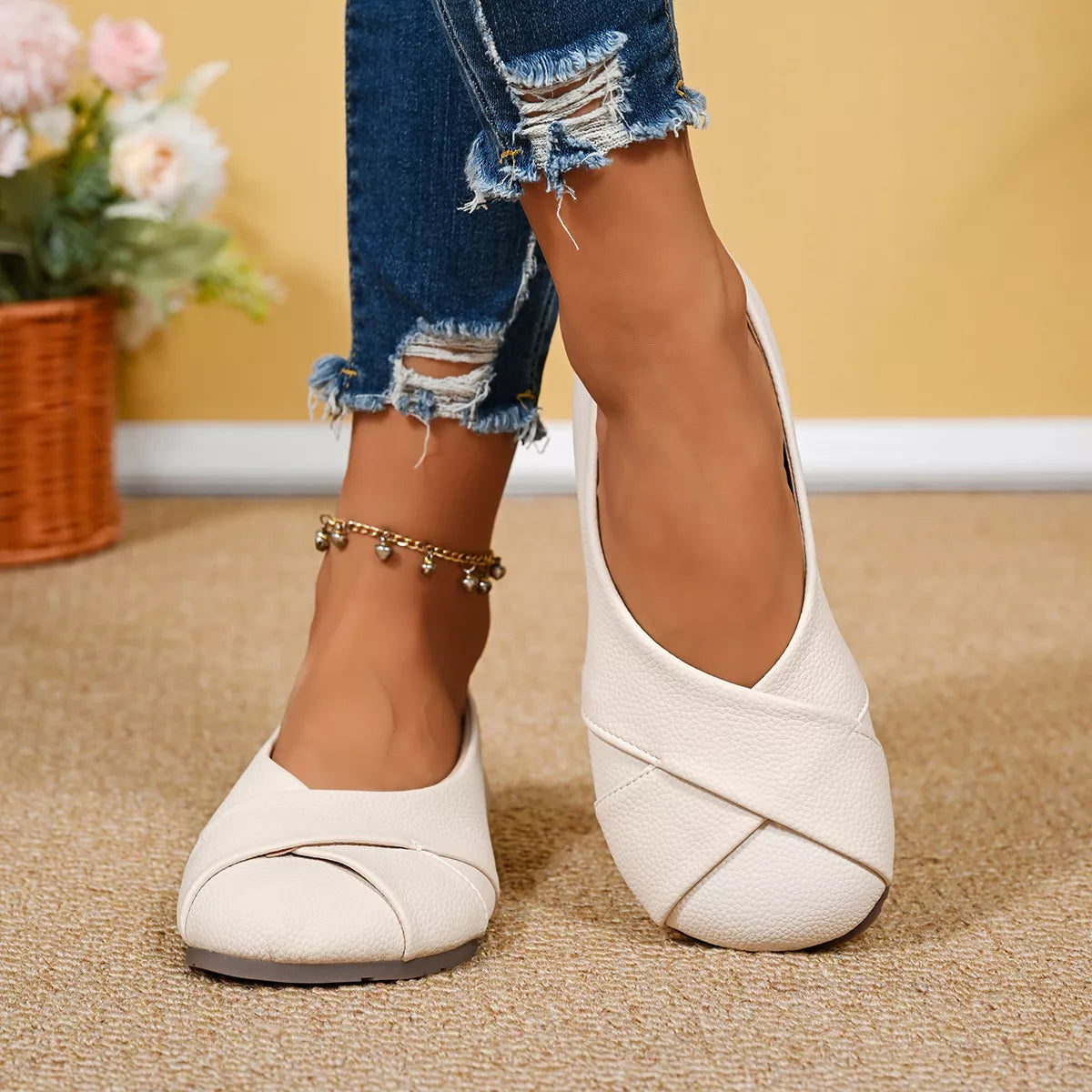 Round Toe Slip-Ons - Lilixa.store