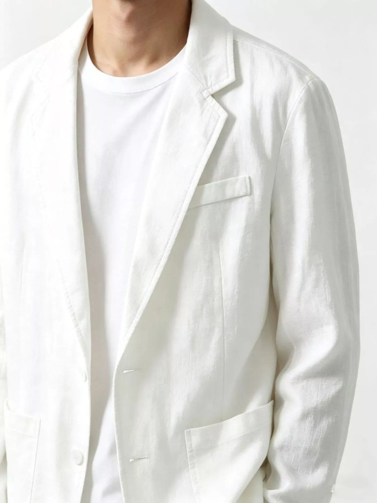 Men's Plus Size Button Up Long Sleeve Blazer - Lilixa.store