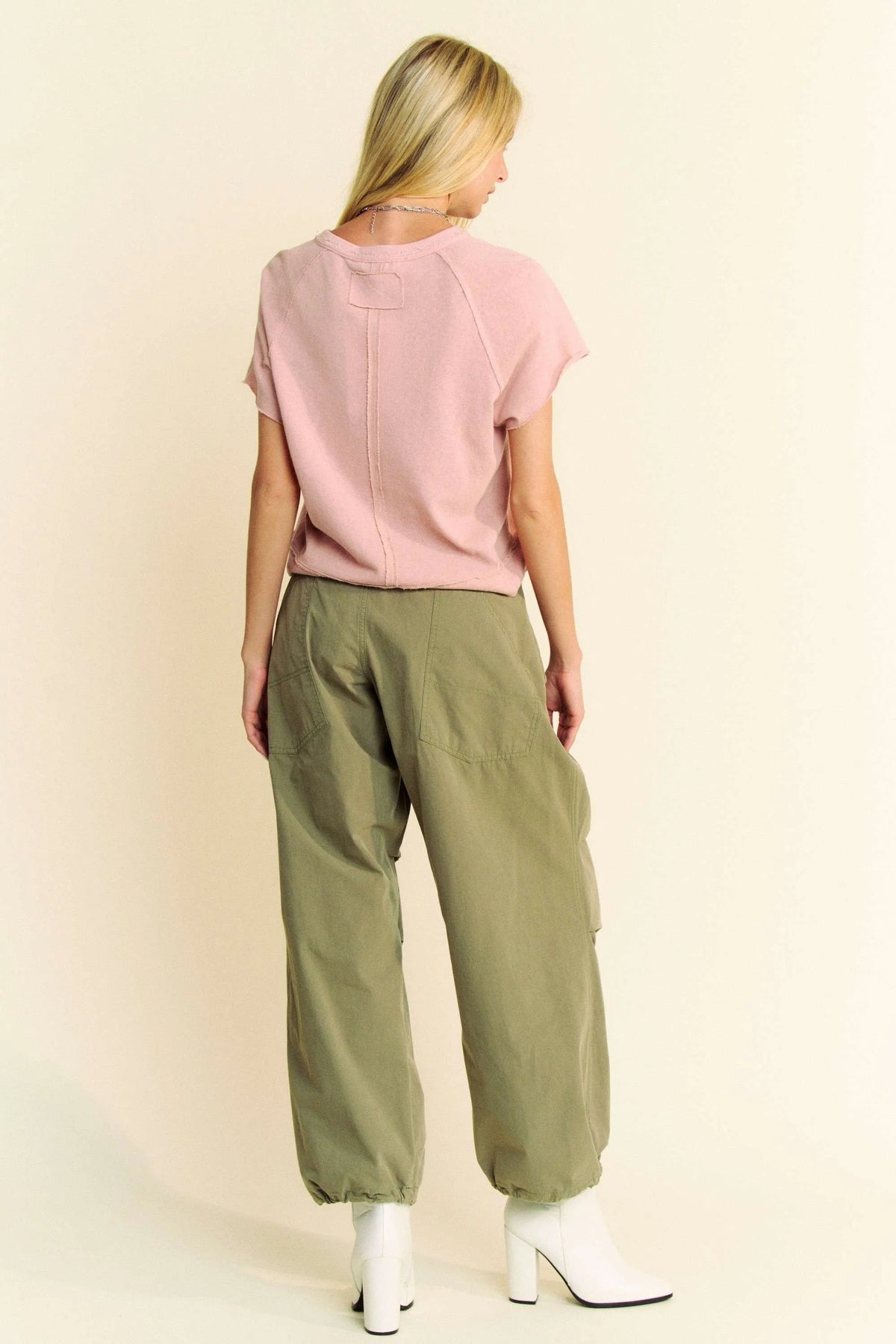 Davi & Dani Breezy Knit Fabric Short Sleeve T-shirt Top - Lilixa.store