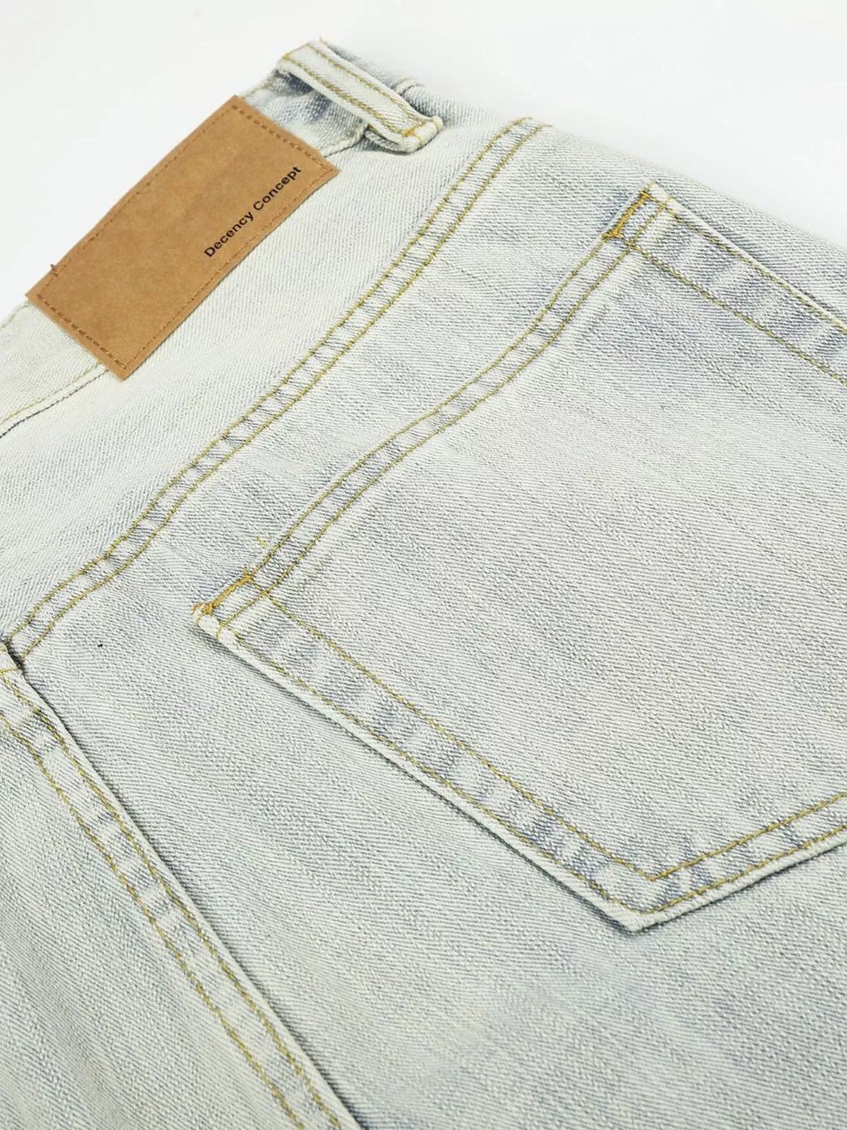 Men's Washed Wide Leg Jeans - Lilixa.store