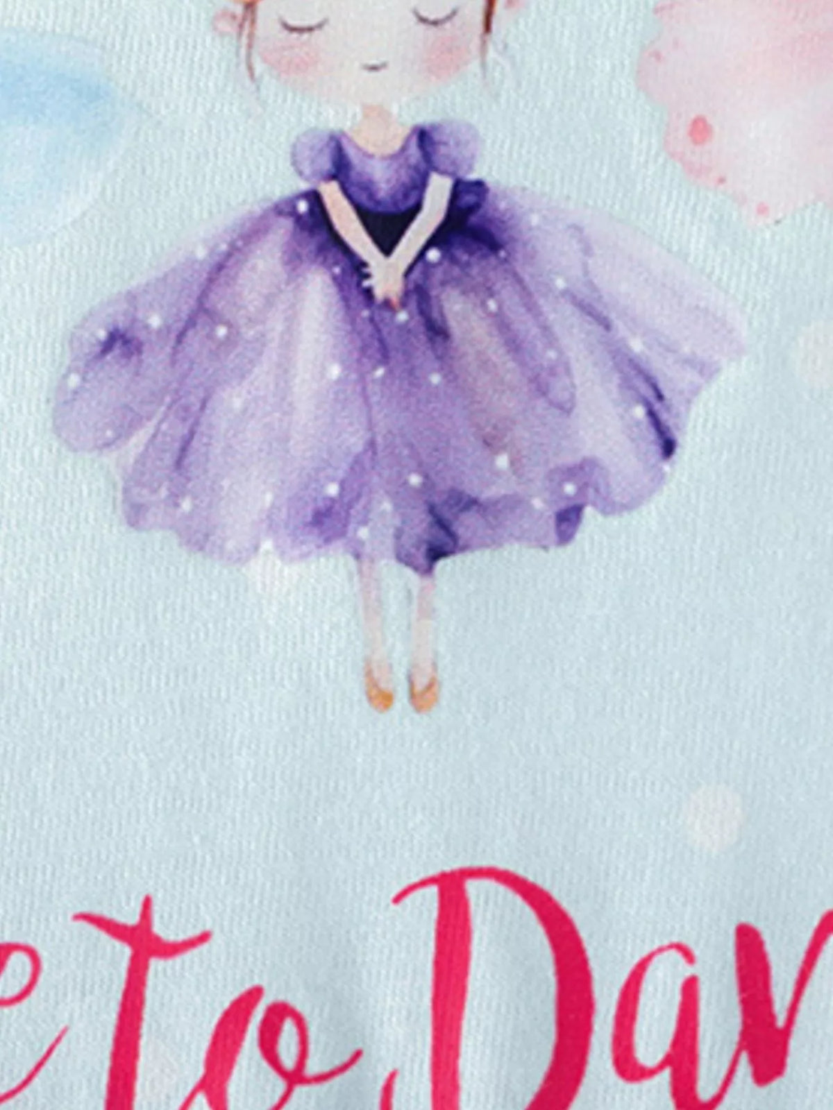 Children‘s Ballet Dancer Print Long Sleeve Dress - Lilixa.store