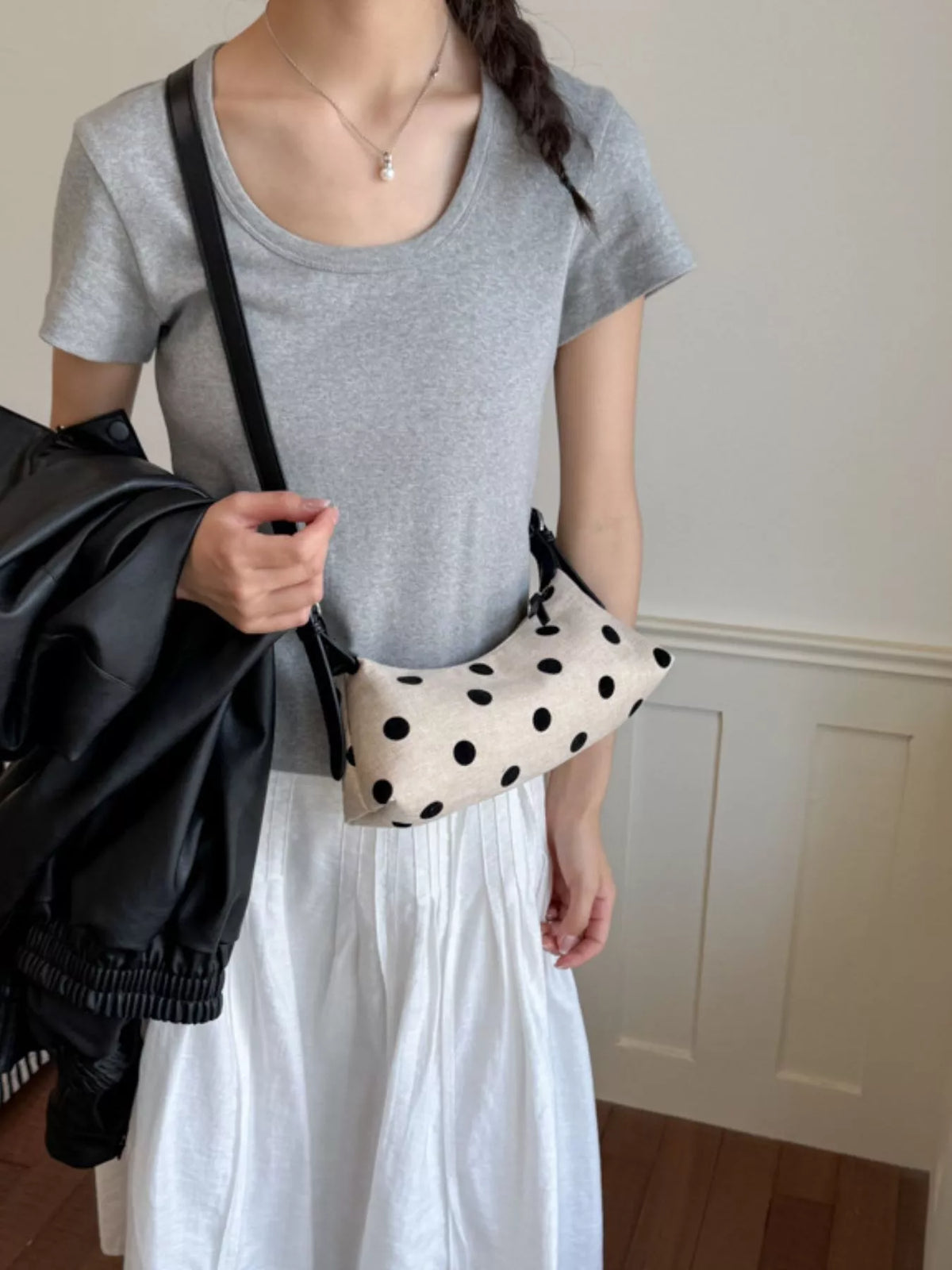Polka Dot Crossbody Bag
