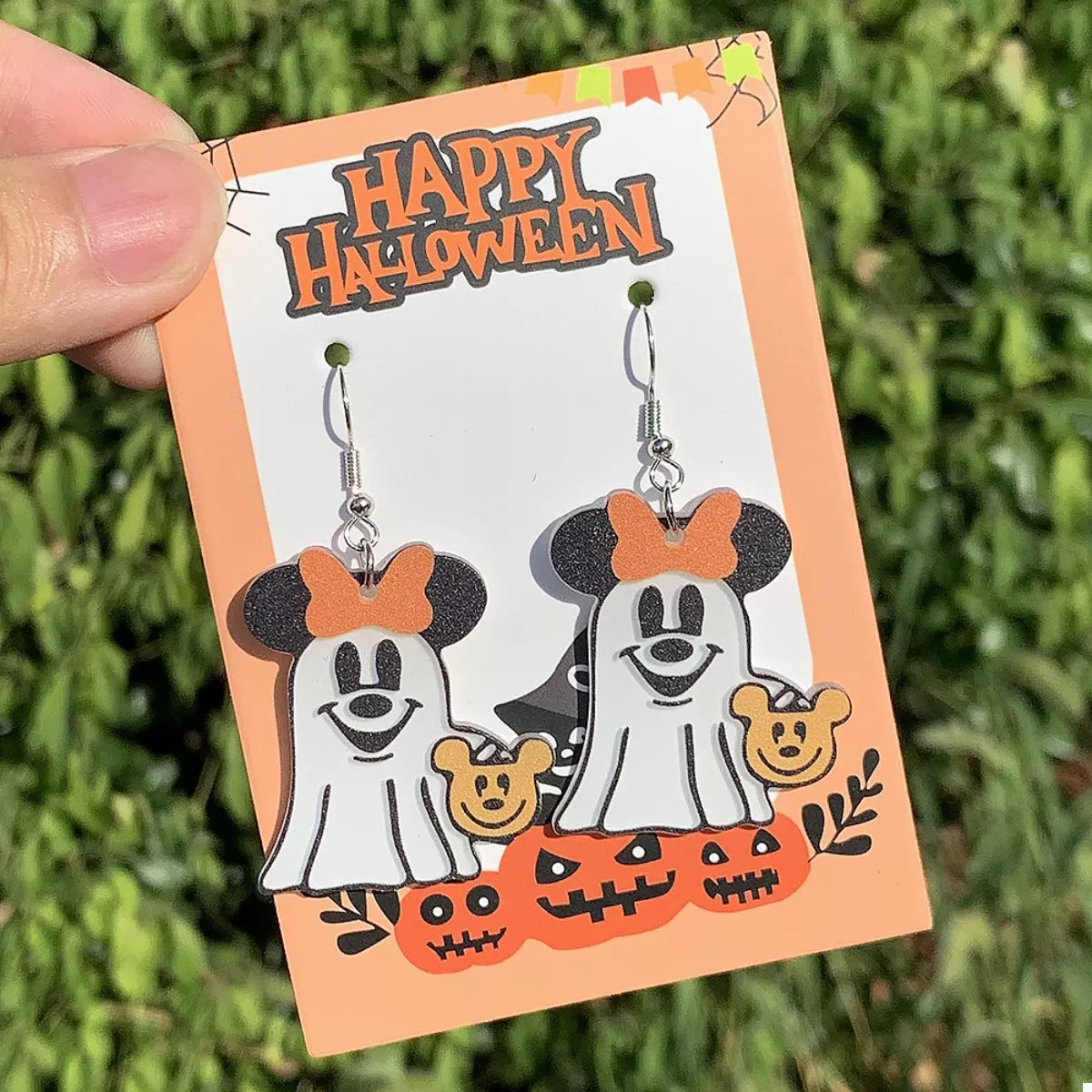 Halloween Mickey Ghost Dangle Earrings - Lilixa.store