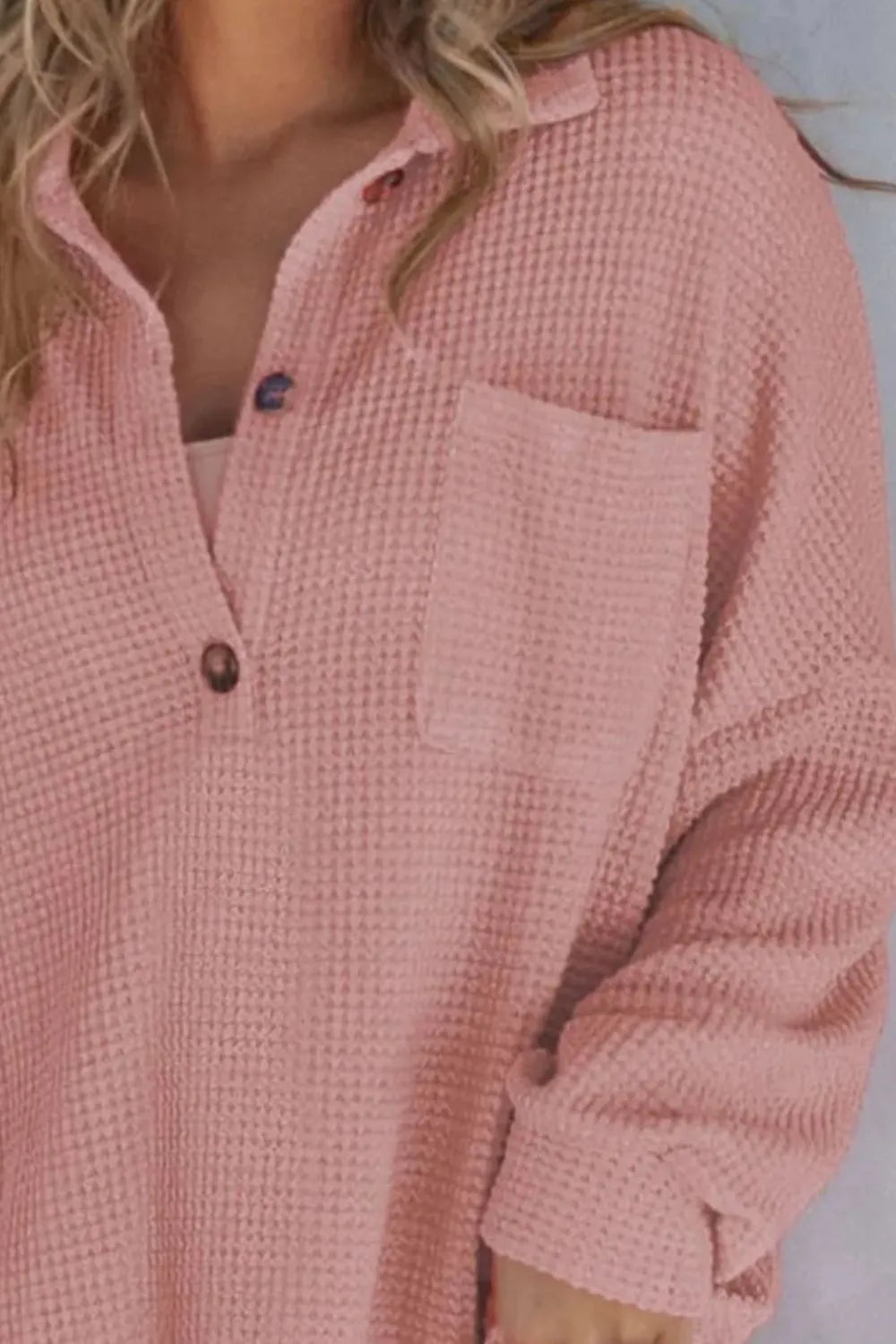 Half Button Long Sleeve Sweatshirt - Lilixa.store